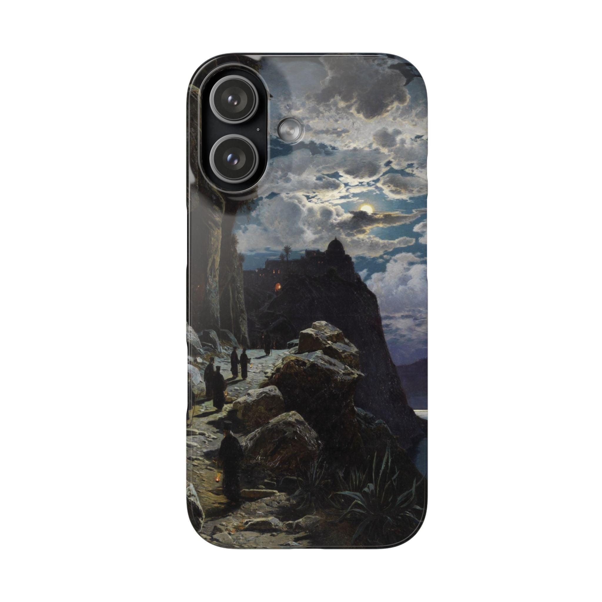 Procession of Monks on Mount Athos by Hermann Corrodi - iPhone Slim Case