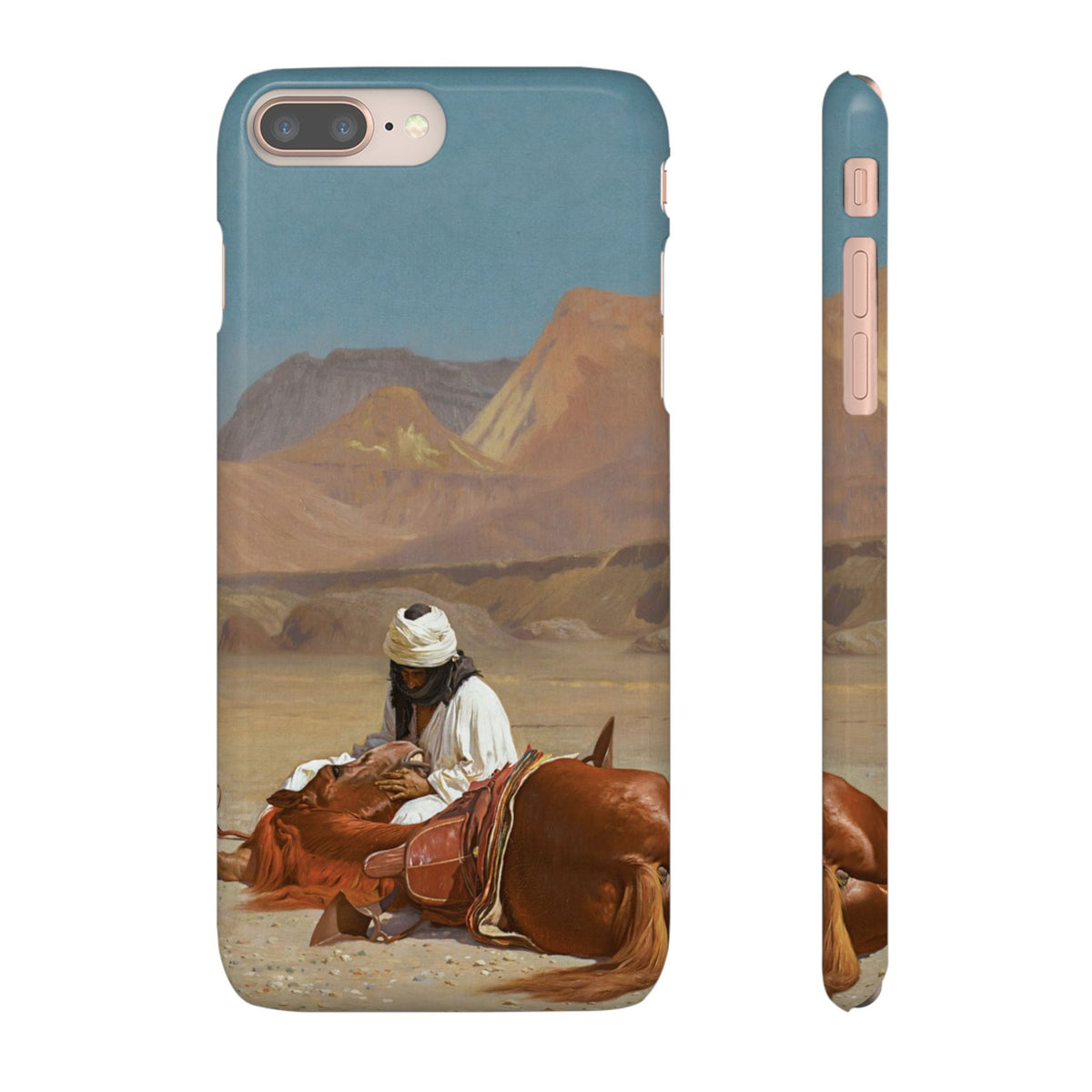 Rider and his Steed in the Desert by Jean-Leon Gerome - iPhone Slim Case