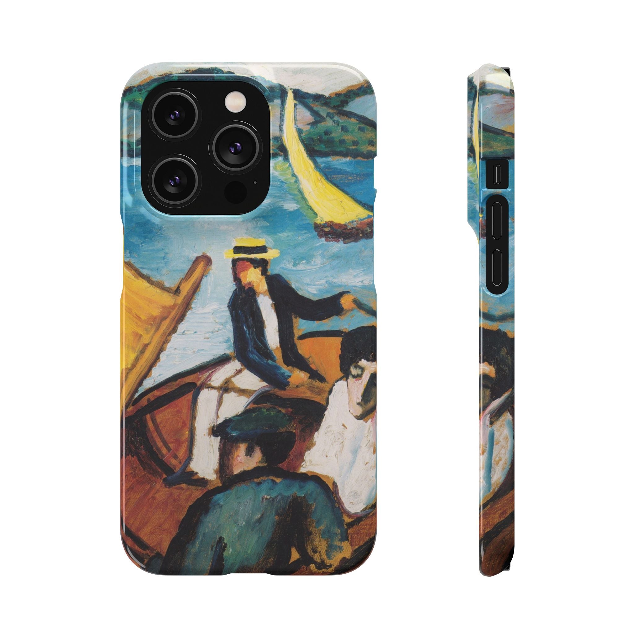 Sailing Boat on the Tegernsee by August Macke - iPhone Slim Case