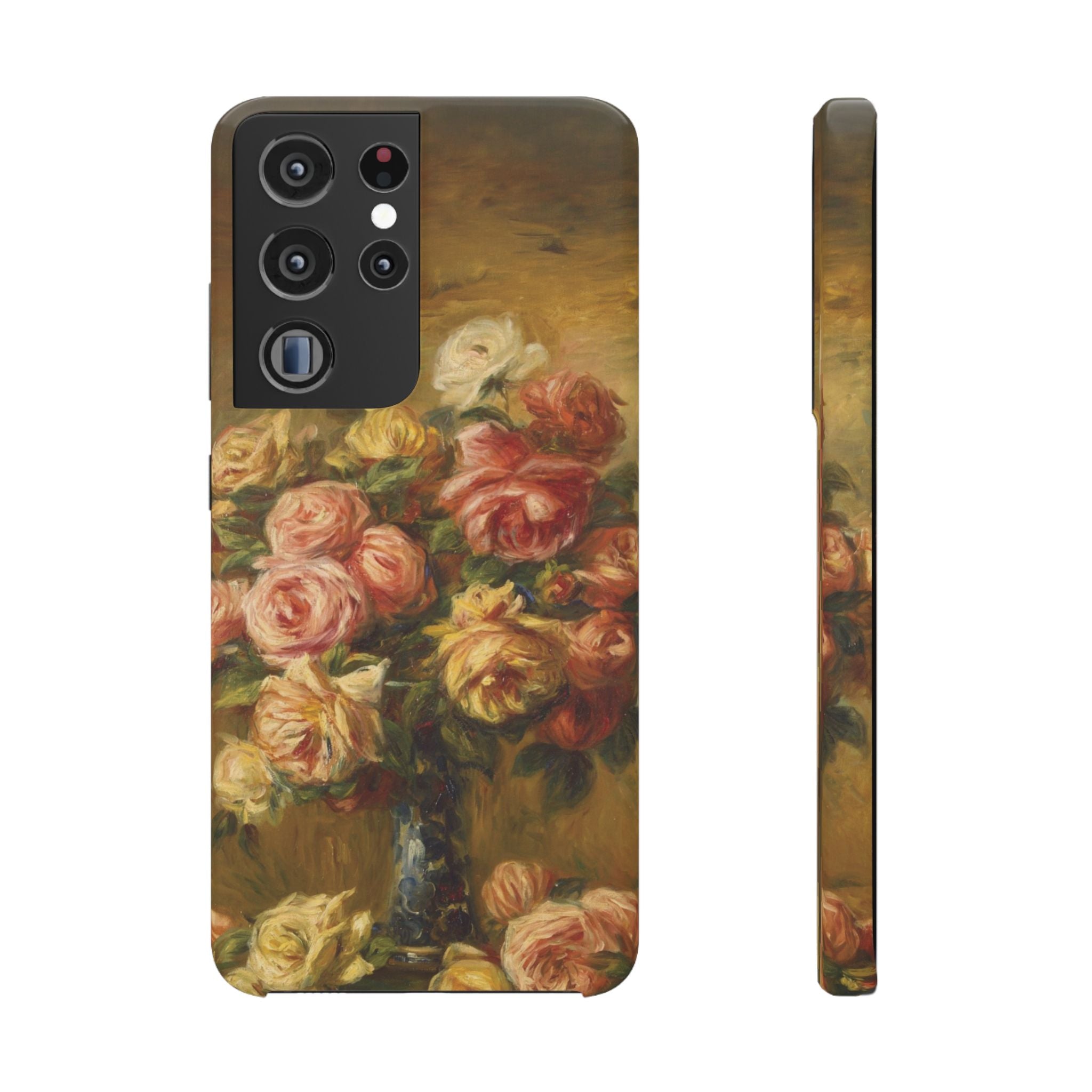 Roses in a Vase by Pierre Auguste Renoir - Samsung Slim Case