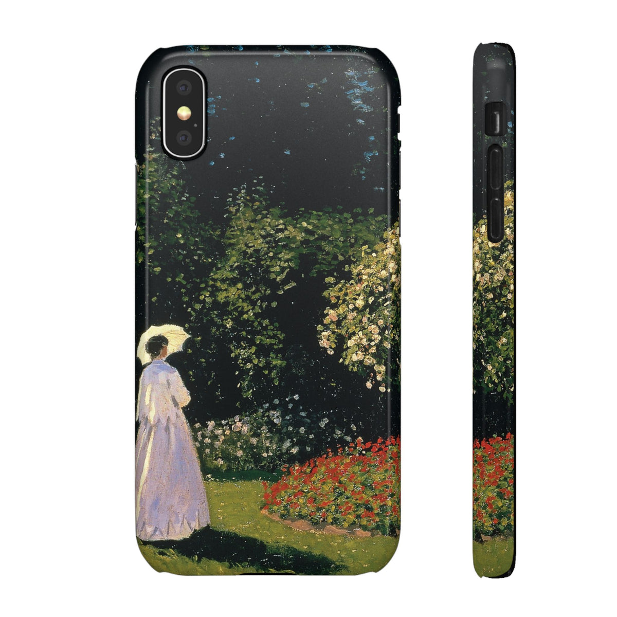 Woman in the Garden by Claude Monet - iPhone Slim Case