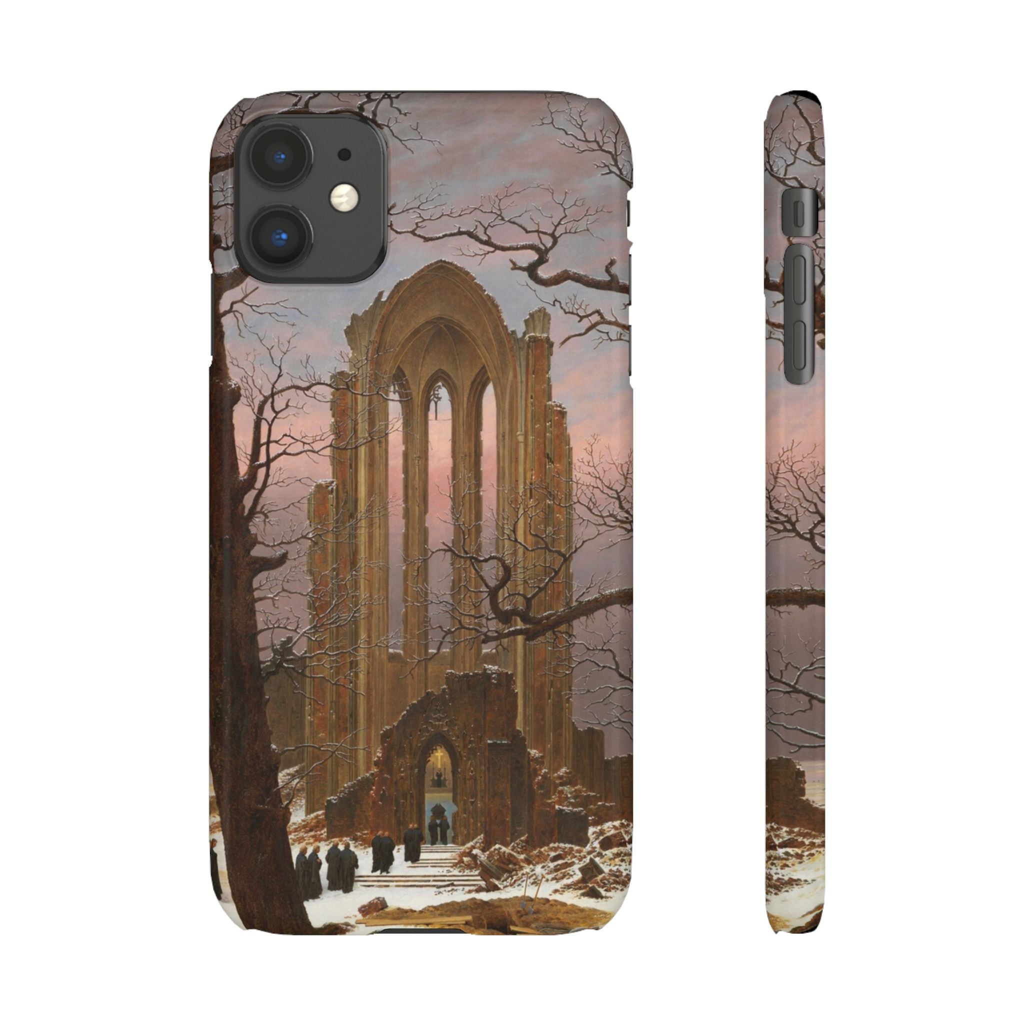 Monastery Graveyard in the Snow by Caspar David Friedrich - iPhone Slim Case