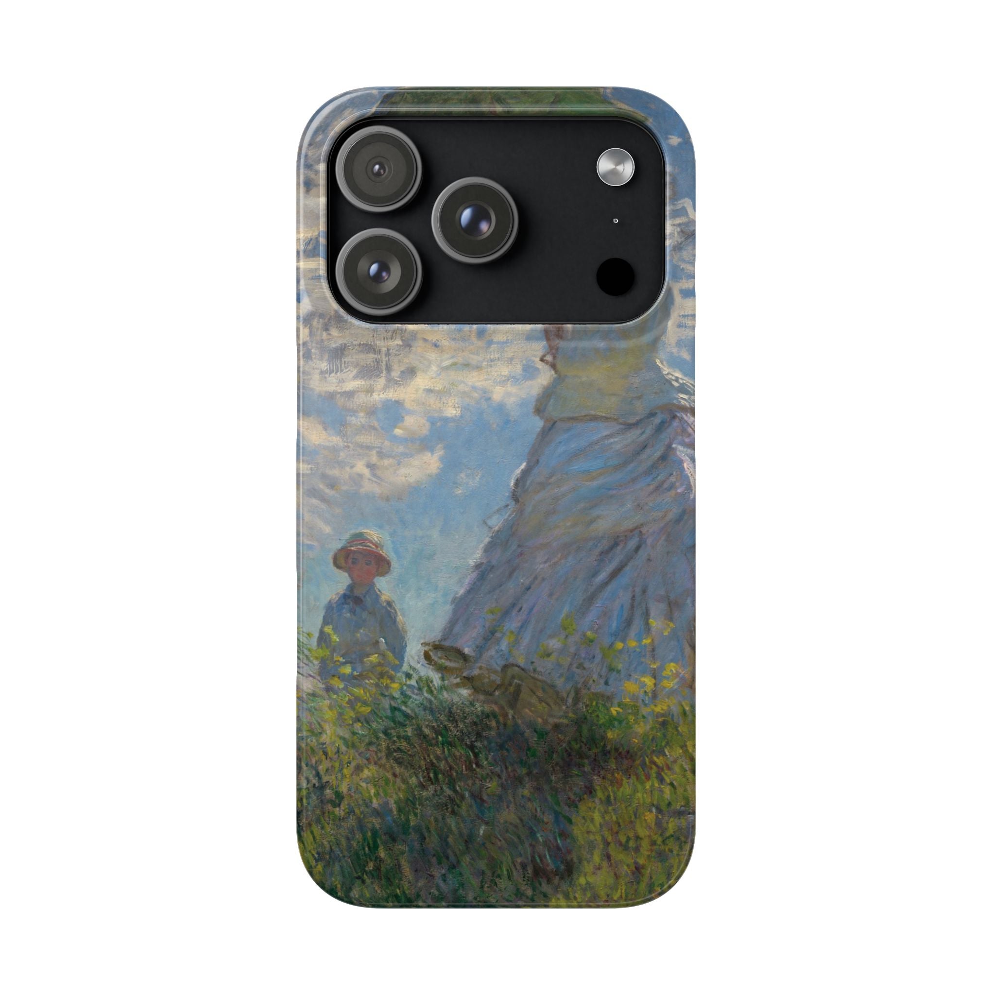 Madame Monet and Her Son by Claude Monet - iPhone Slim Case
