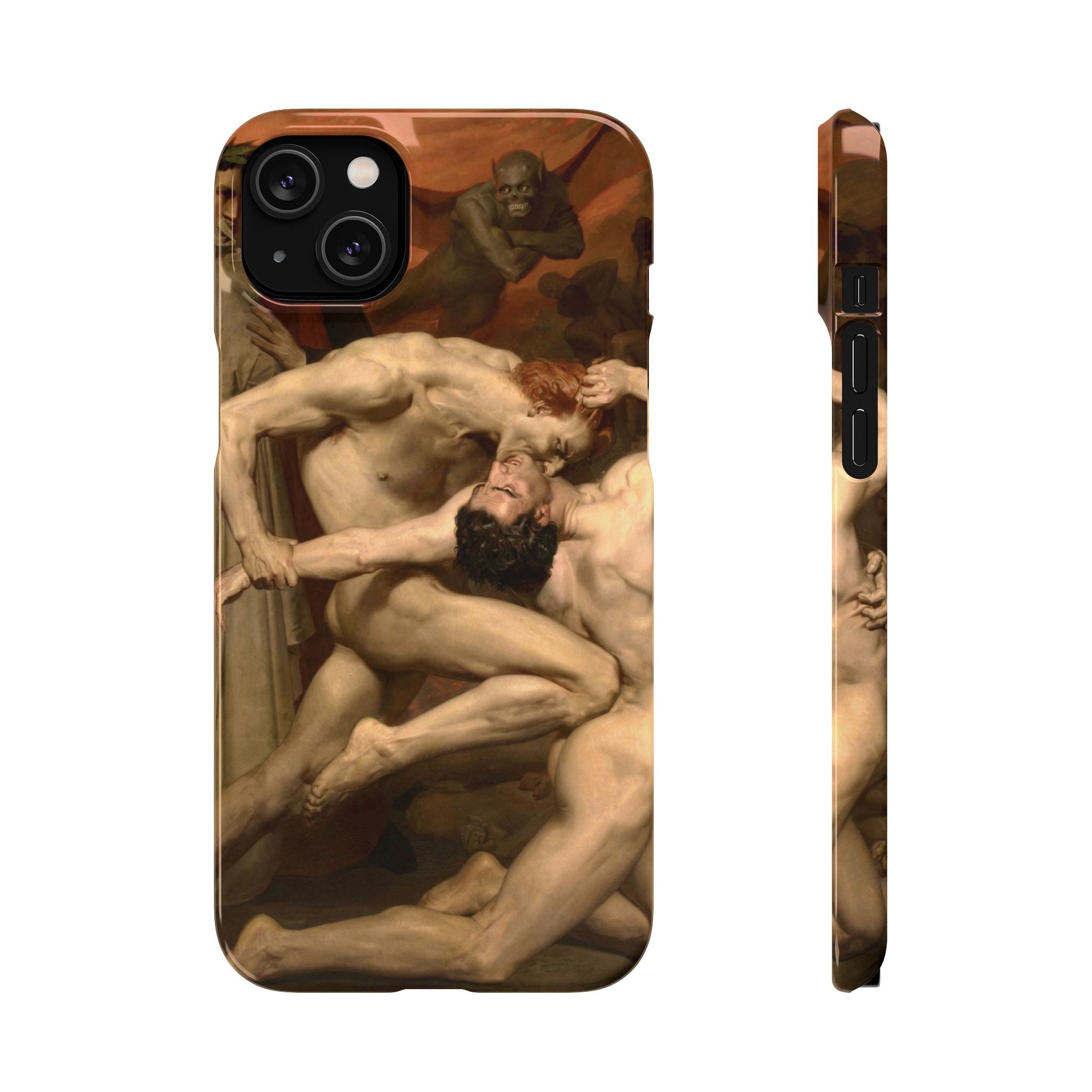 Dante and Virgile by William Bouguereau - iPhone Slim Case
