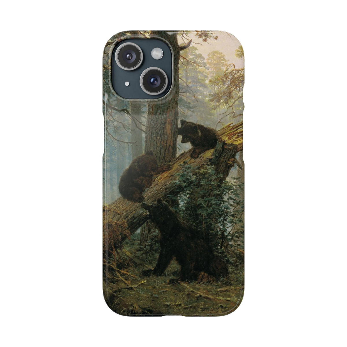 Morning in a Pine Forest by Ivan Ivanovich Shishkin - iPhone Slim Case