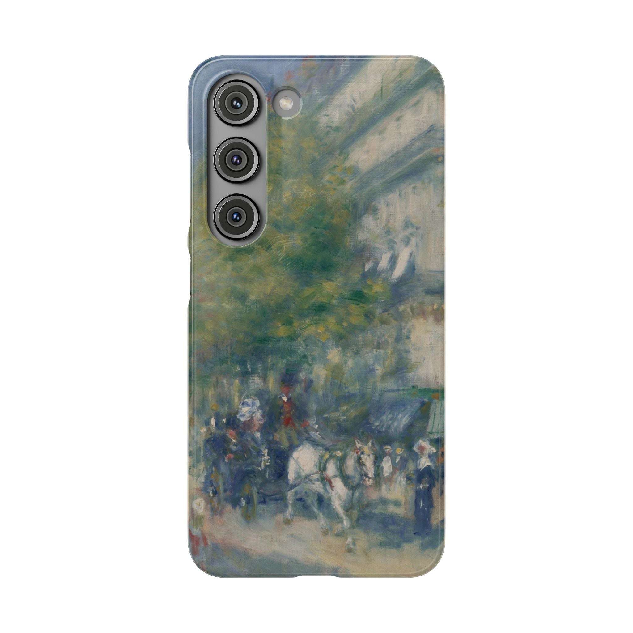 The Grands Boulevards by Pierre Auguste Renoir - Samsung Slim Case