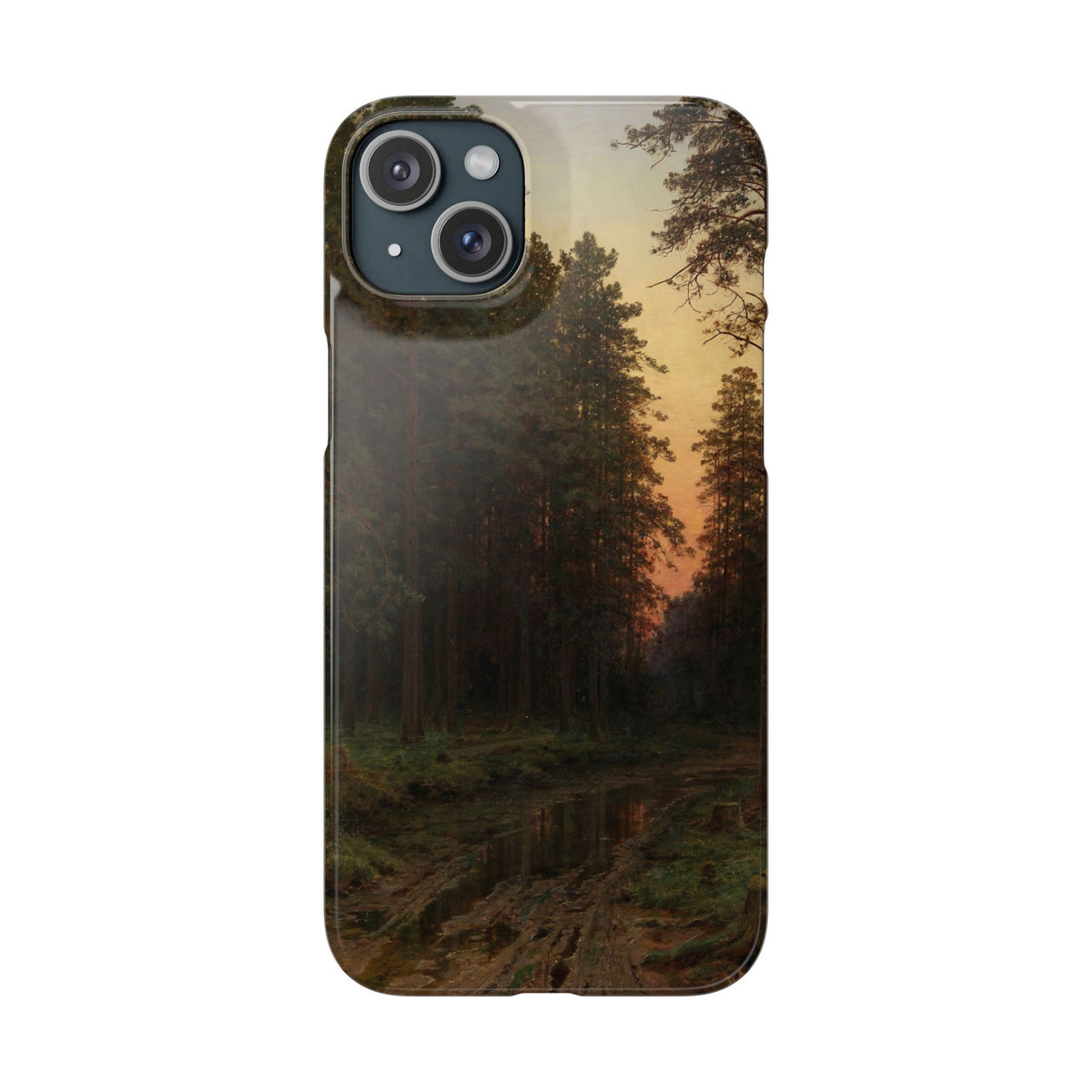 Evening Glow by Ivan Ivanovich Shishkin - iPhone Slim Case