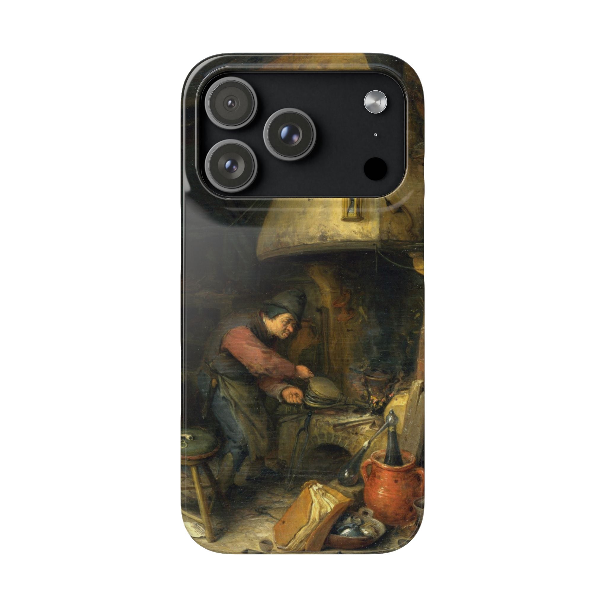 The Alchemist by Adriaen van Ostade - iPhone Slim Case