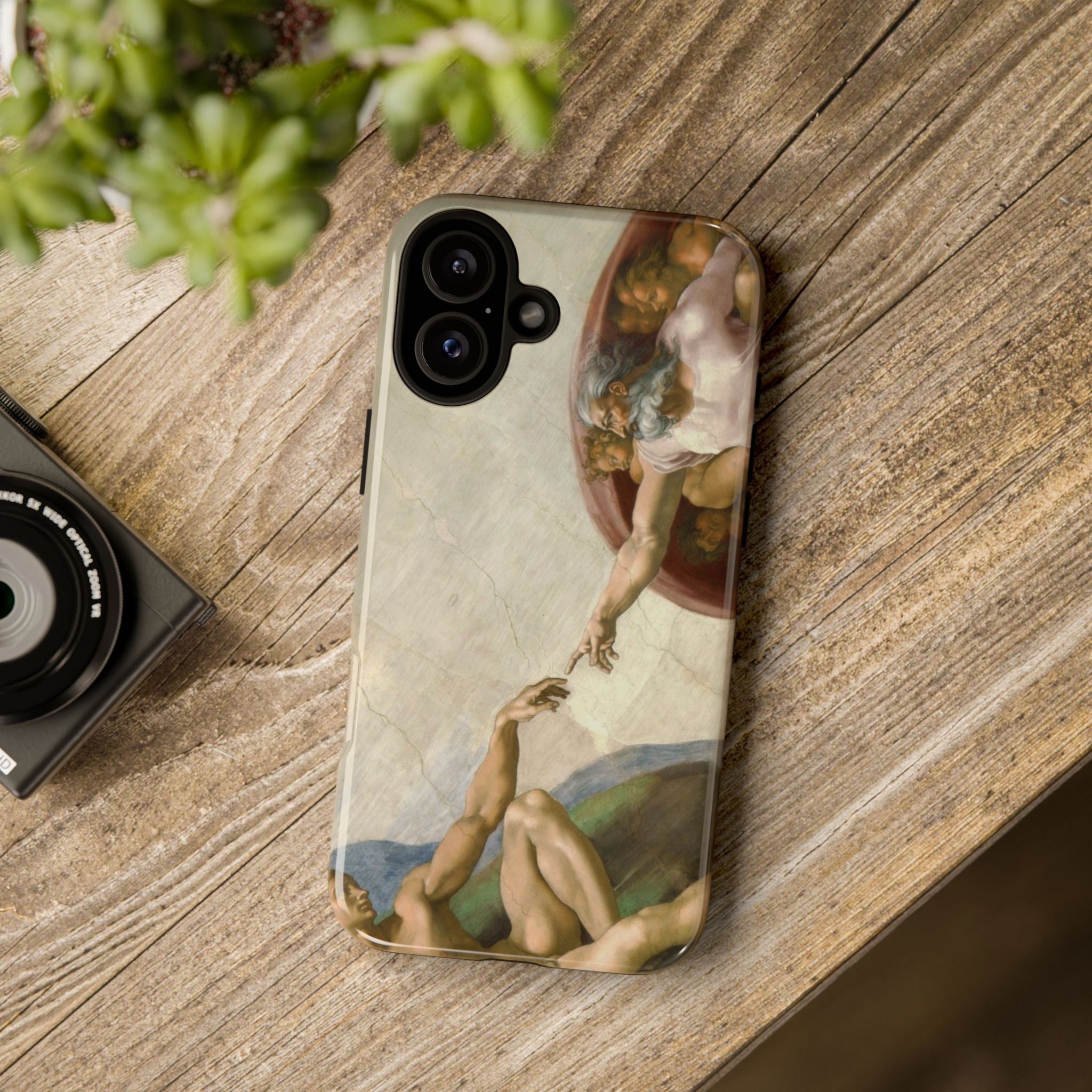 Creation of Adam by Michelangelo - iPhone Tough Case