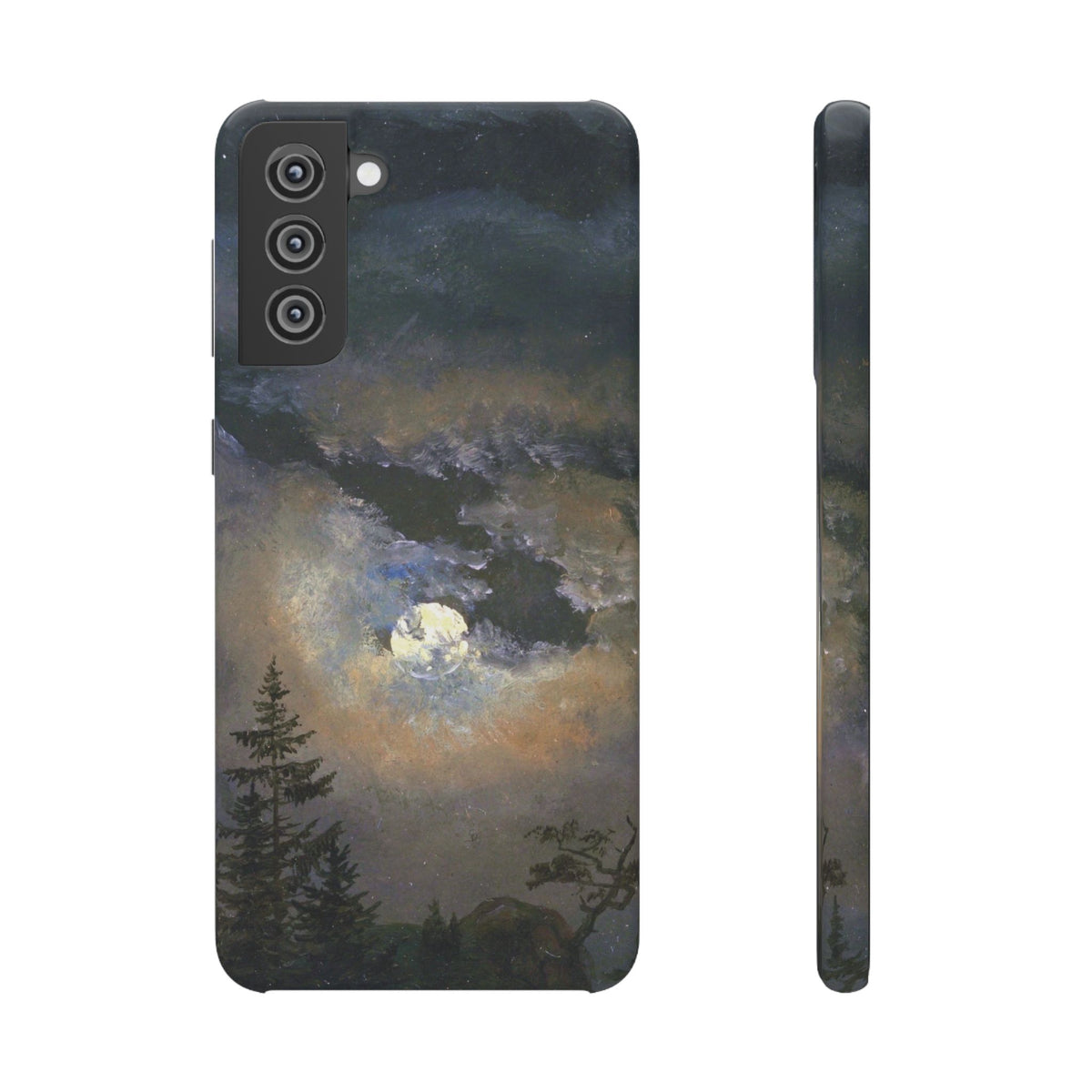 Study of a Cloud and Landscape by Moonlight by Johan Dahl - Samsung Slim Case