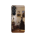 In front of the mirror by Ivan Ivanovich Shishkin - Samsung Slim Case