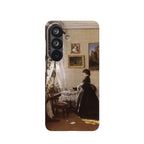 In front of the mirror by Ivan Ivanovich Shishkin - Samsung Slim Case