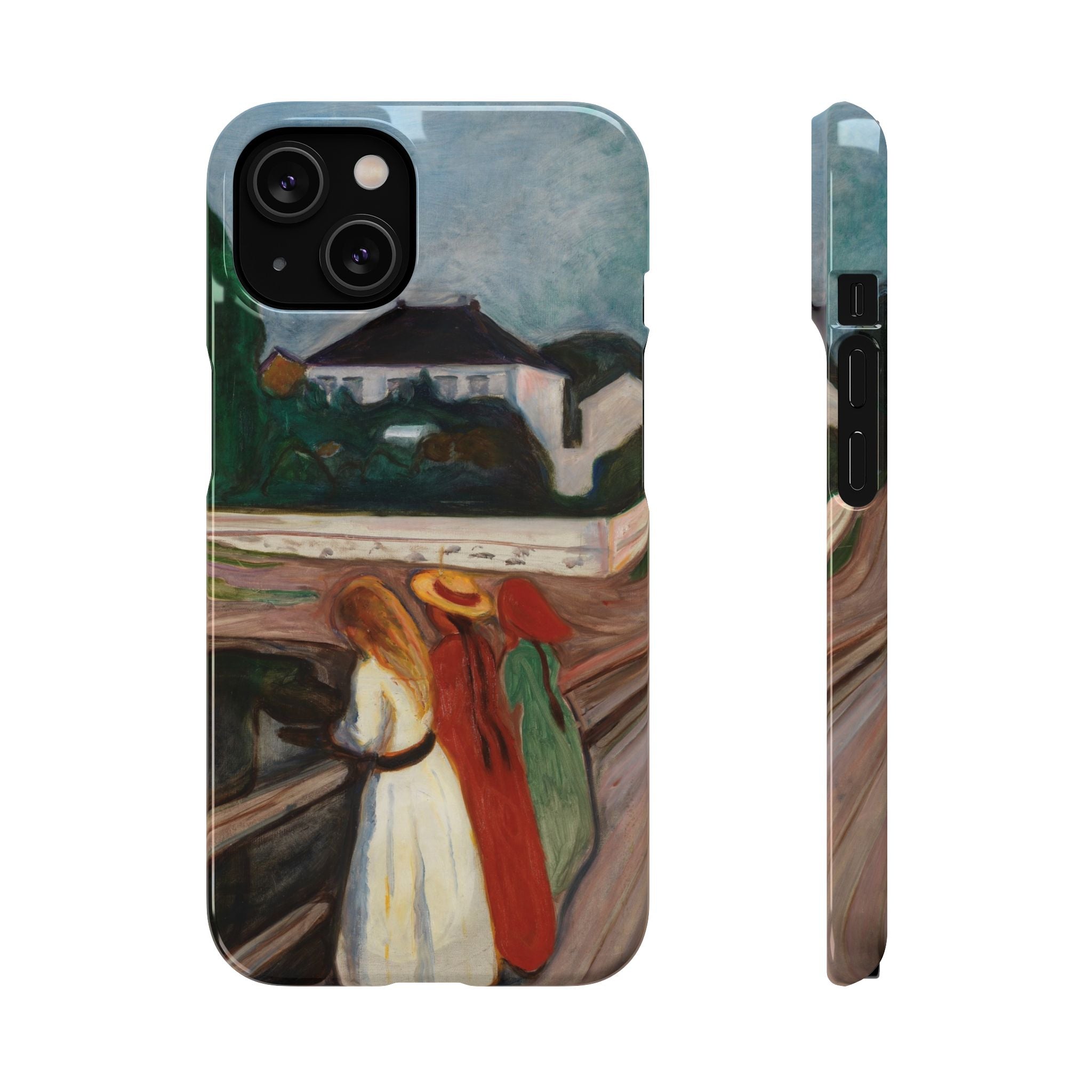 The Girls on the Bridge by Edvard Munch - iPhone Slim Case