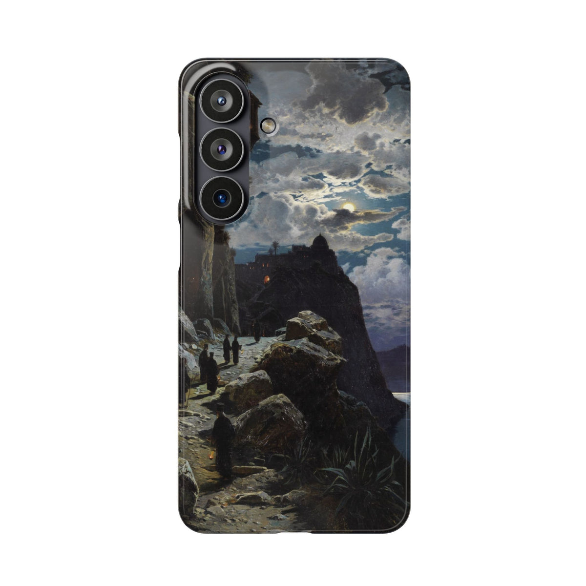 Procession of Monks on Mount Athos by Hermann Corrodi - Samsung Slim Case