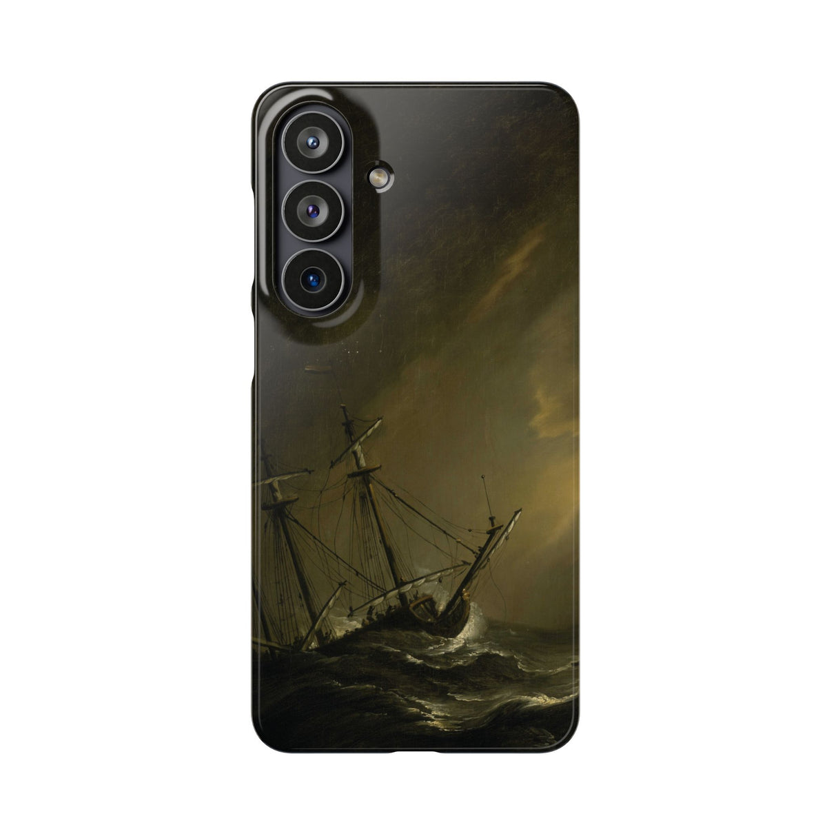 A Small Dutch Ship Riding out a Storm by Willem van de Velde - Samsung Slim Case