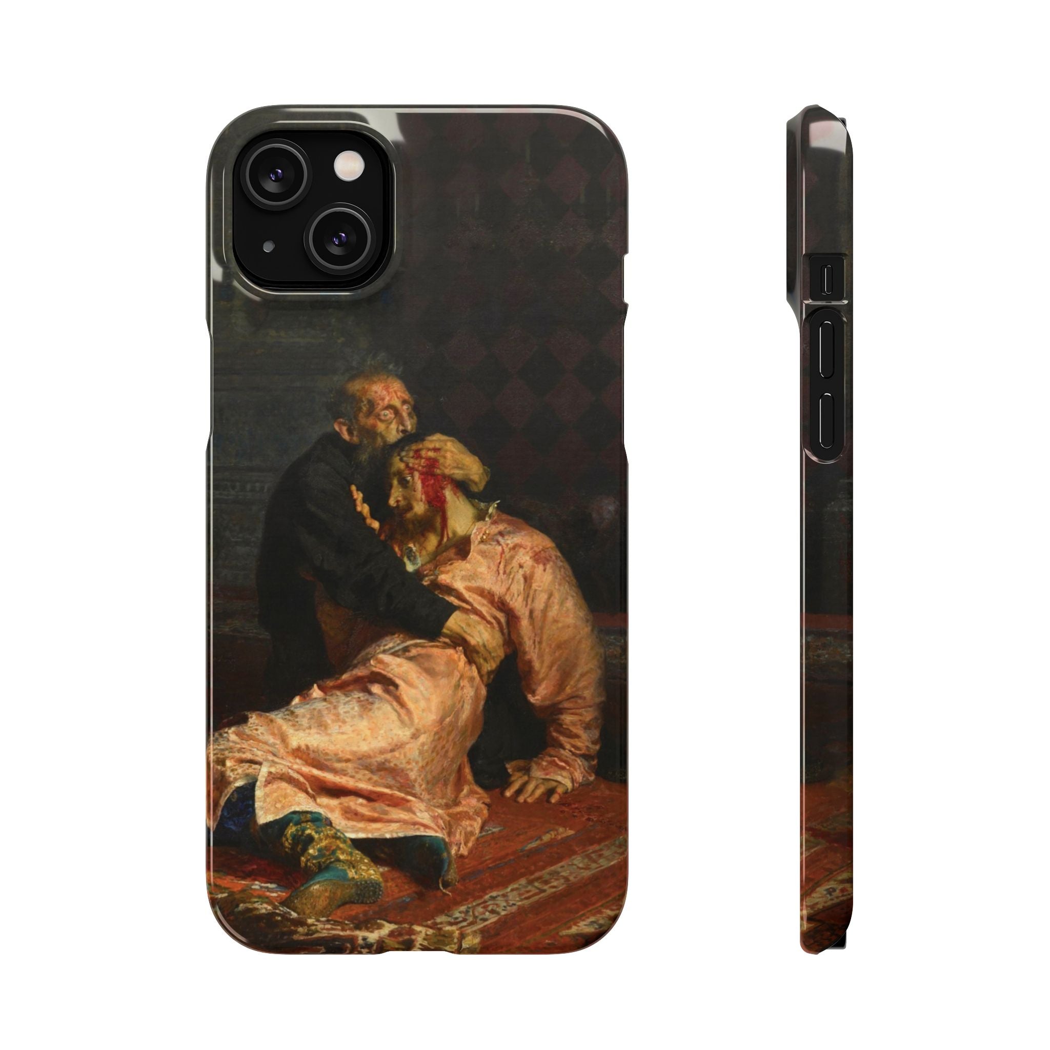Ivan the Terrible and His Son by Ilya Repin - iPhone Slim Case