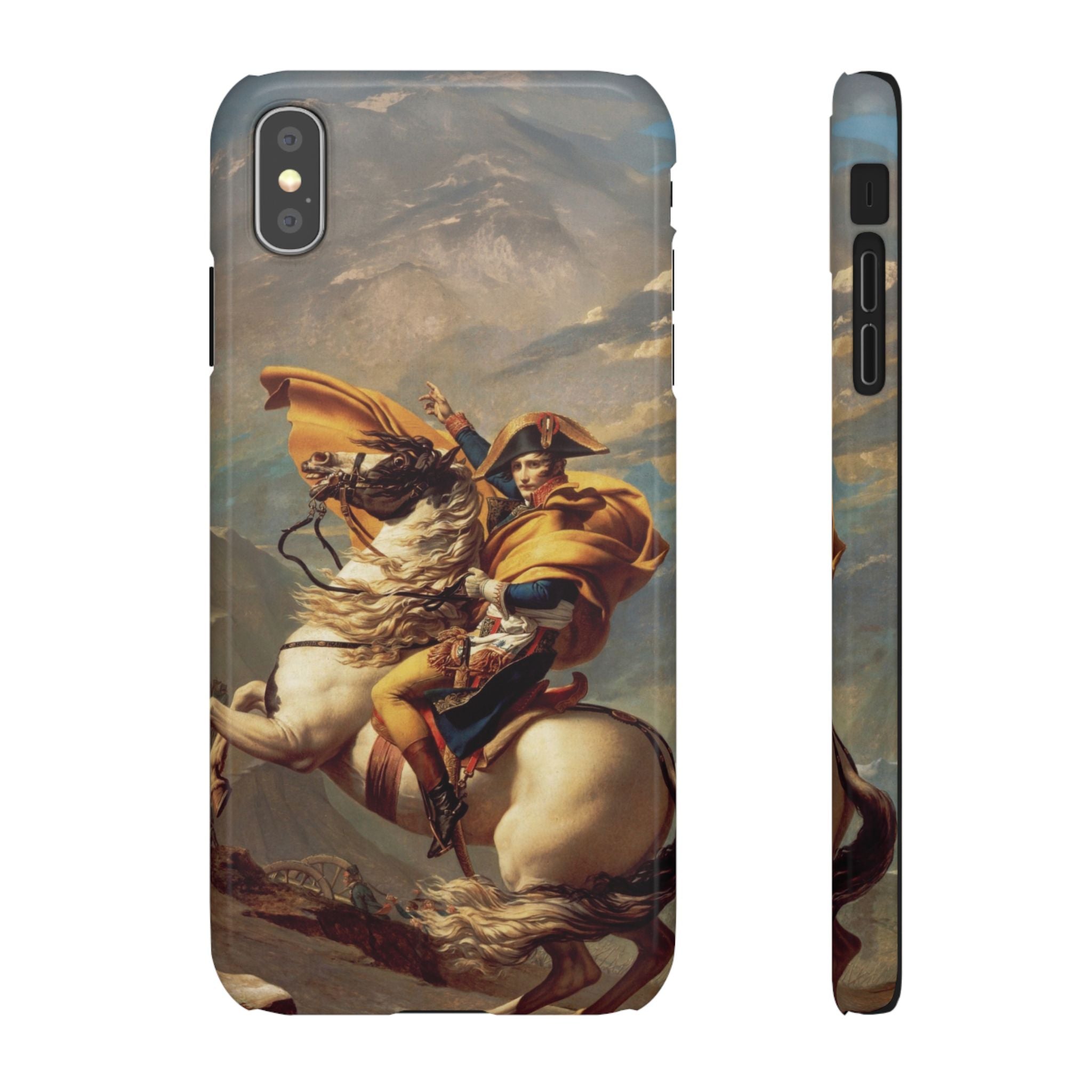 Napoleon at the Saint-Bernard Pass by Jacques-Louis David - iPhone Slim Case