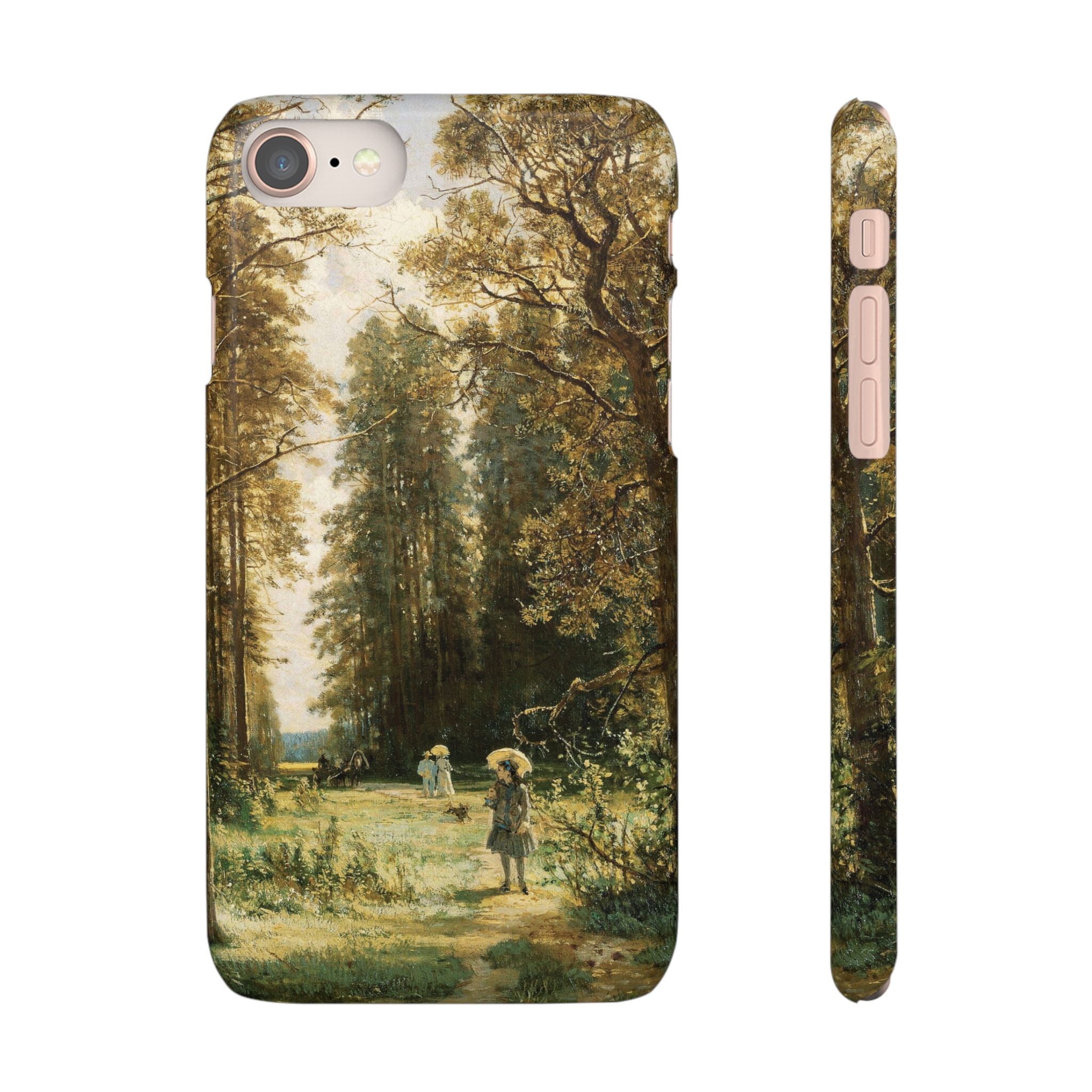 The Path in the Forest by Ivan Ivanovich Shishkin - iPhone Slim Case