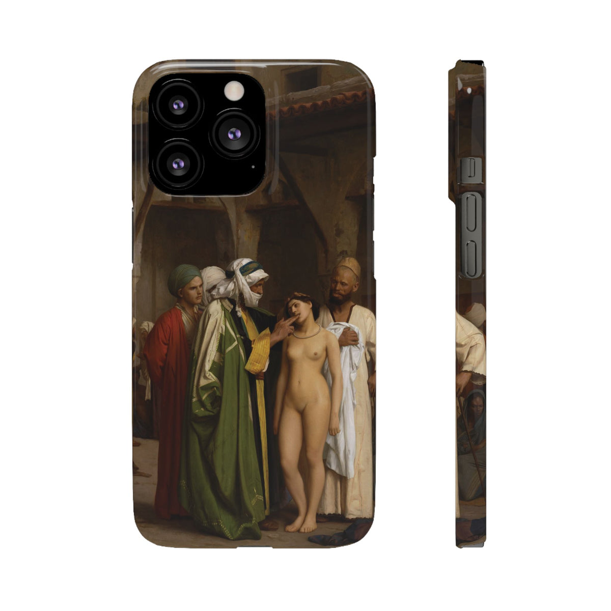 Le Marche d'esclaves by Jean-Leon Gerome - iPhone Slim Case