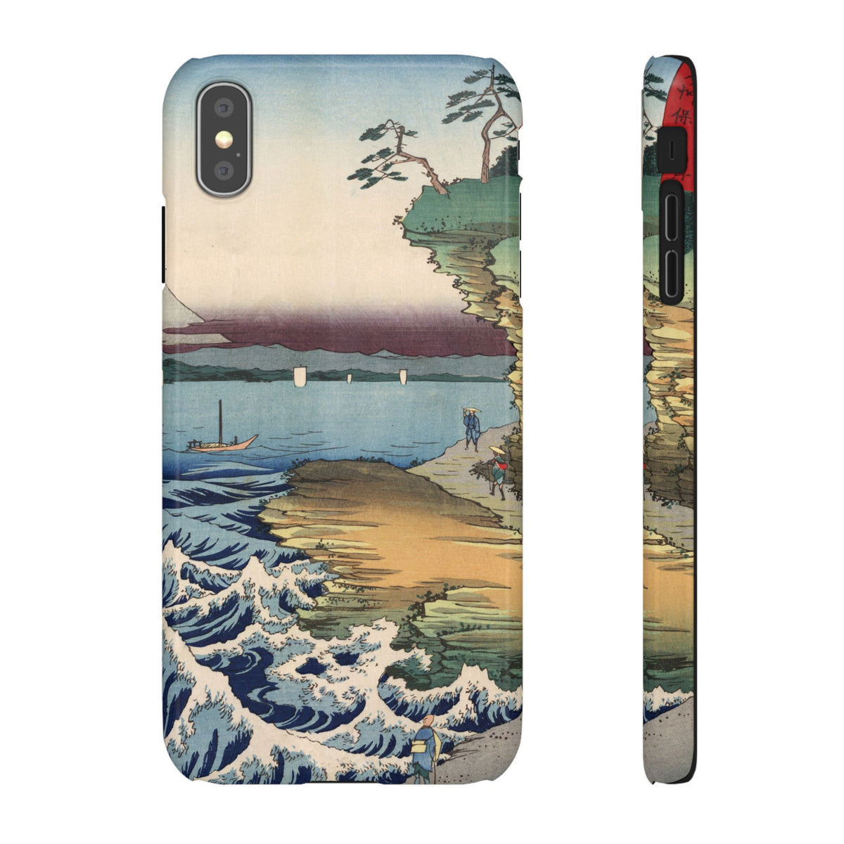 The Hota Coast in Awa Province by Utagawa Hiroshige - iPhone Slim Case