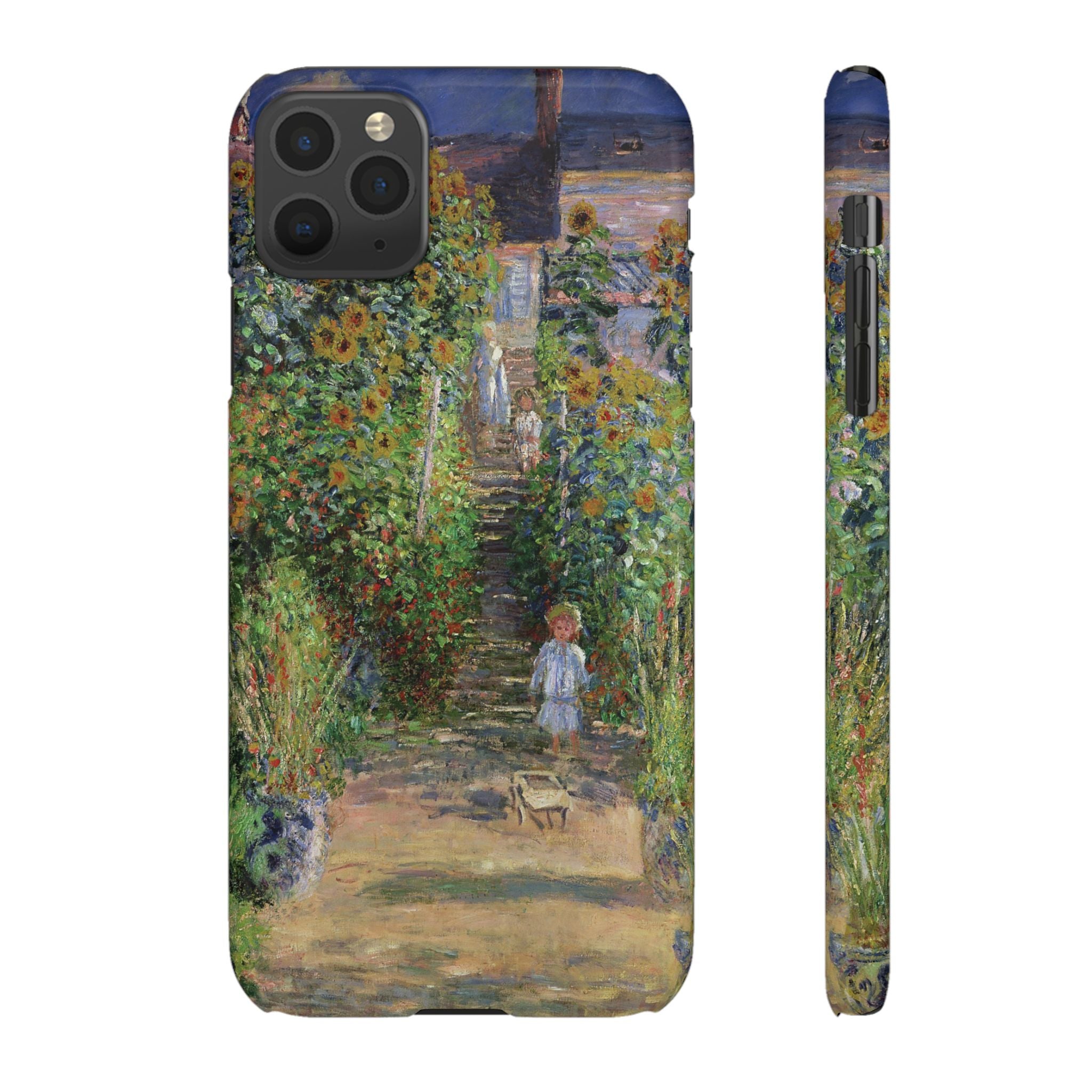 Monets Garden at Vetheuil by Claude Monet- iPhone Slim Case
