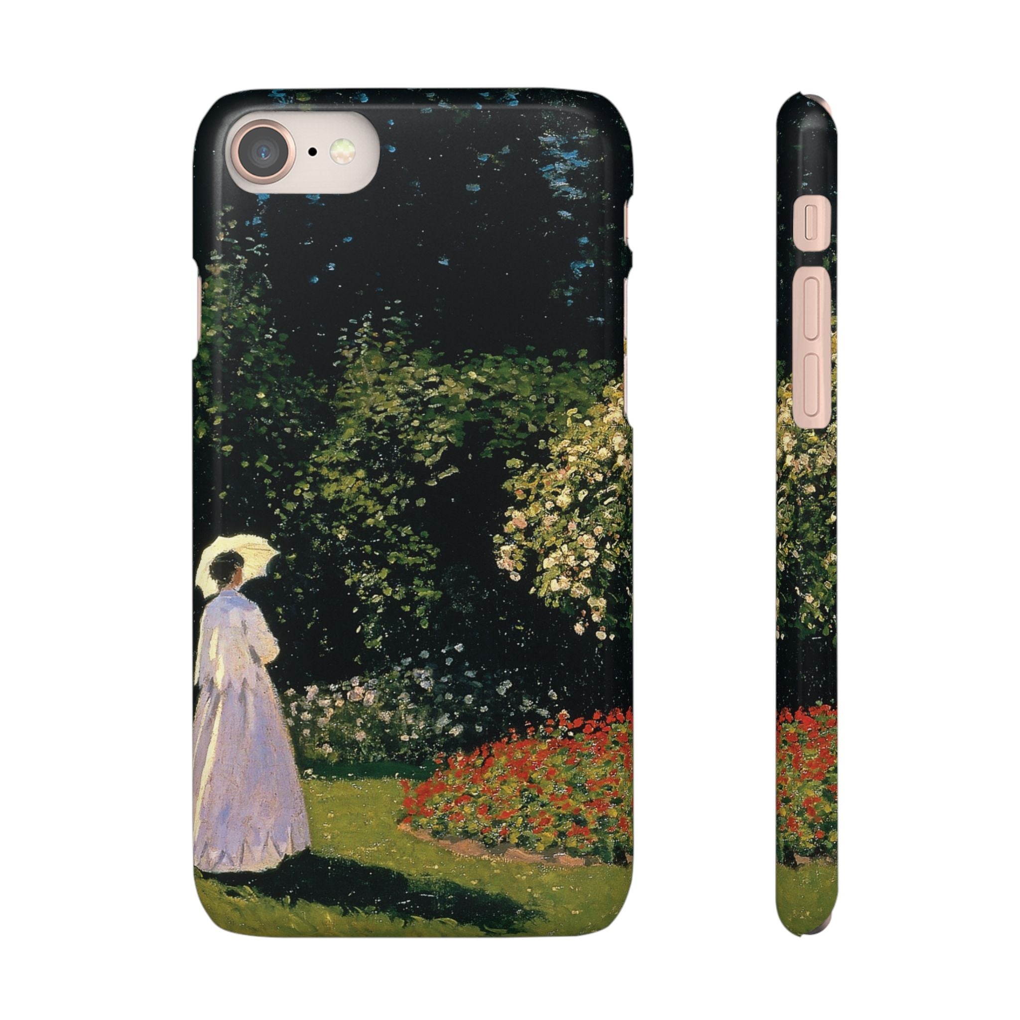 Woman in the Garden by Claude Monet - iPhone Slim Case