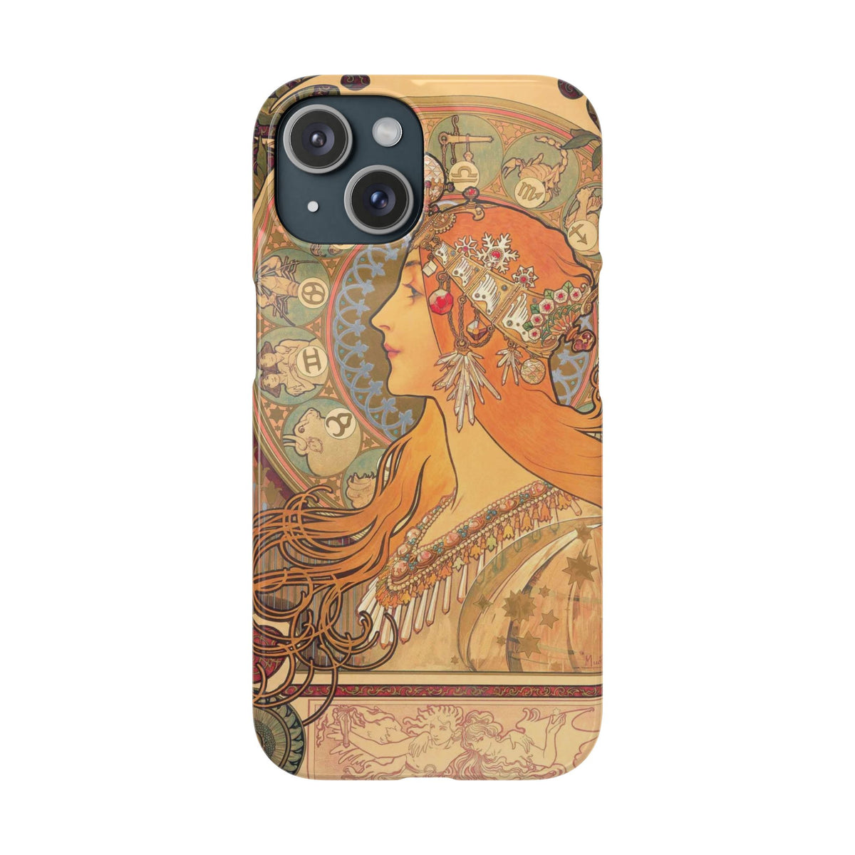 Zodiac by Alphonse Mucha - iPhone Slim Case