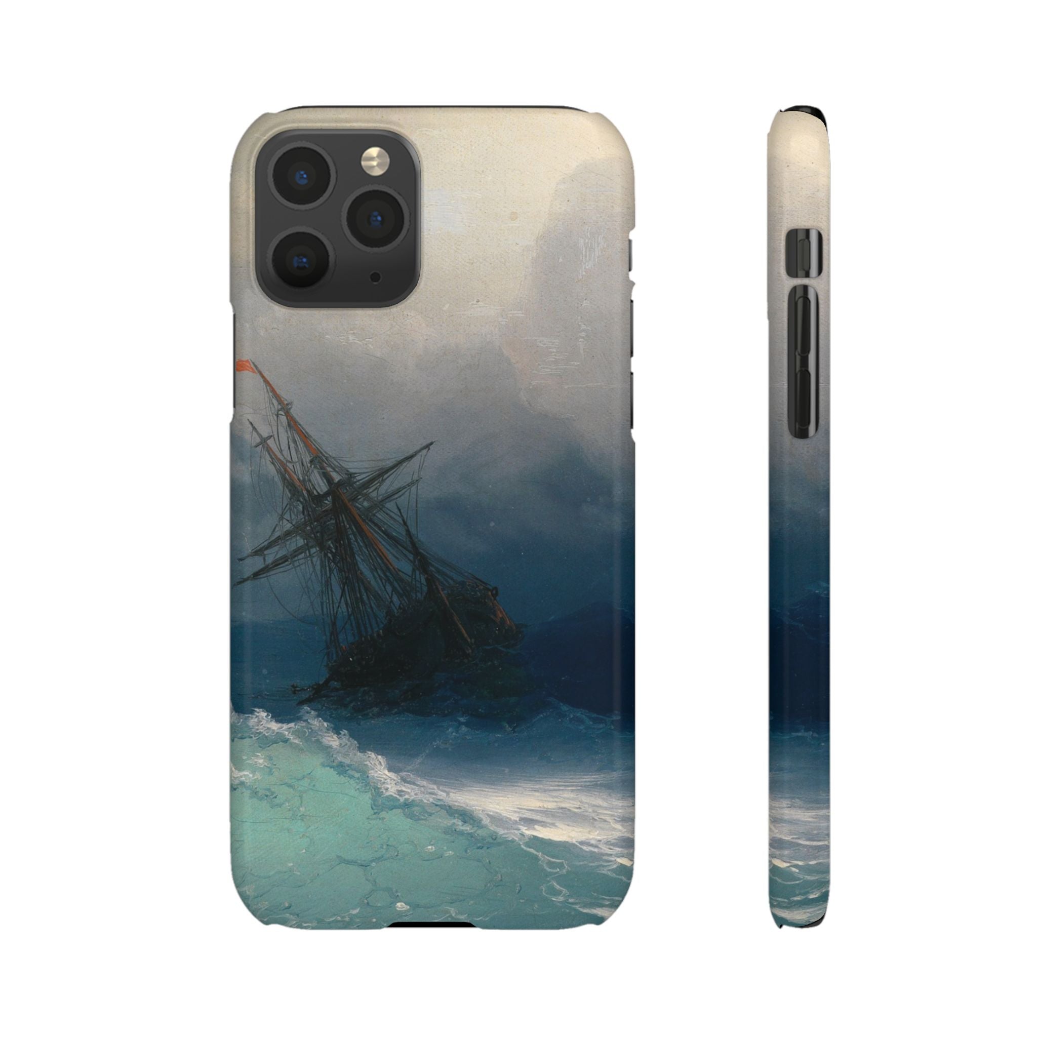 Ship on Stormy Seas by Ivan Aivazovsky - iPhone Slim Case