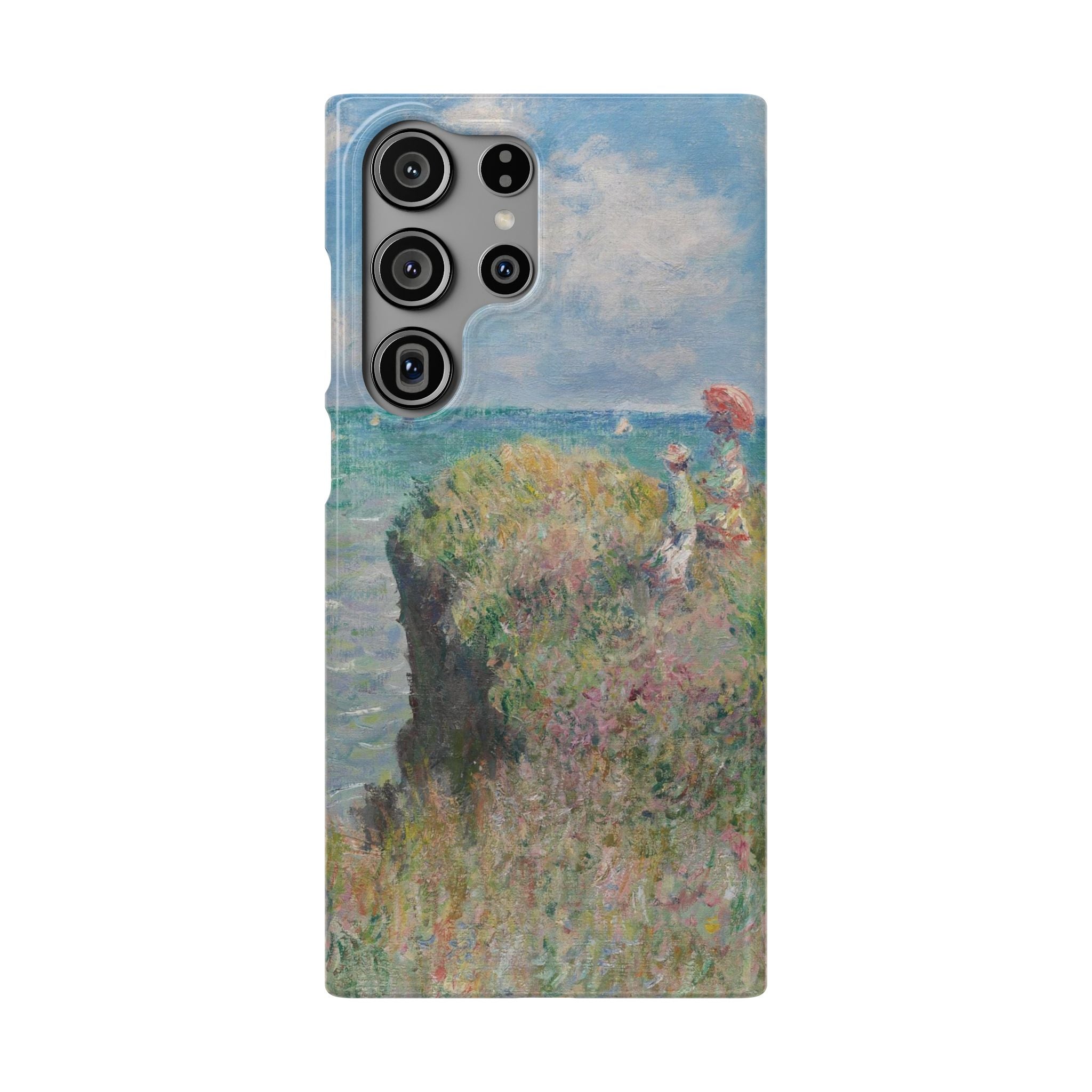 Cliff Walk at Pourville by Claude Monet - Samsung Slim Case