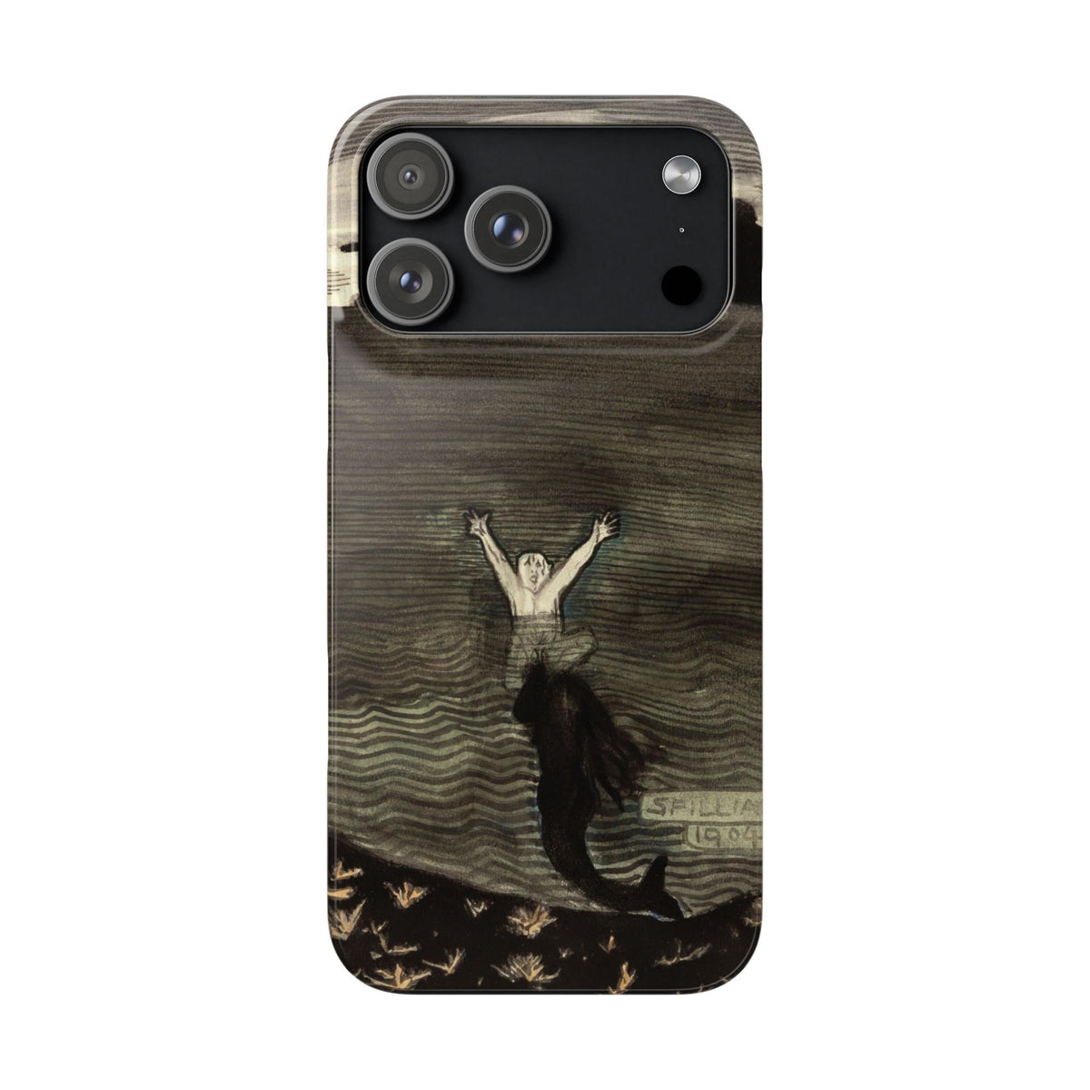 The Call of the Mermaid The Drowning by Leon Spilliaert - iPhone Slim Case