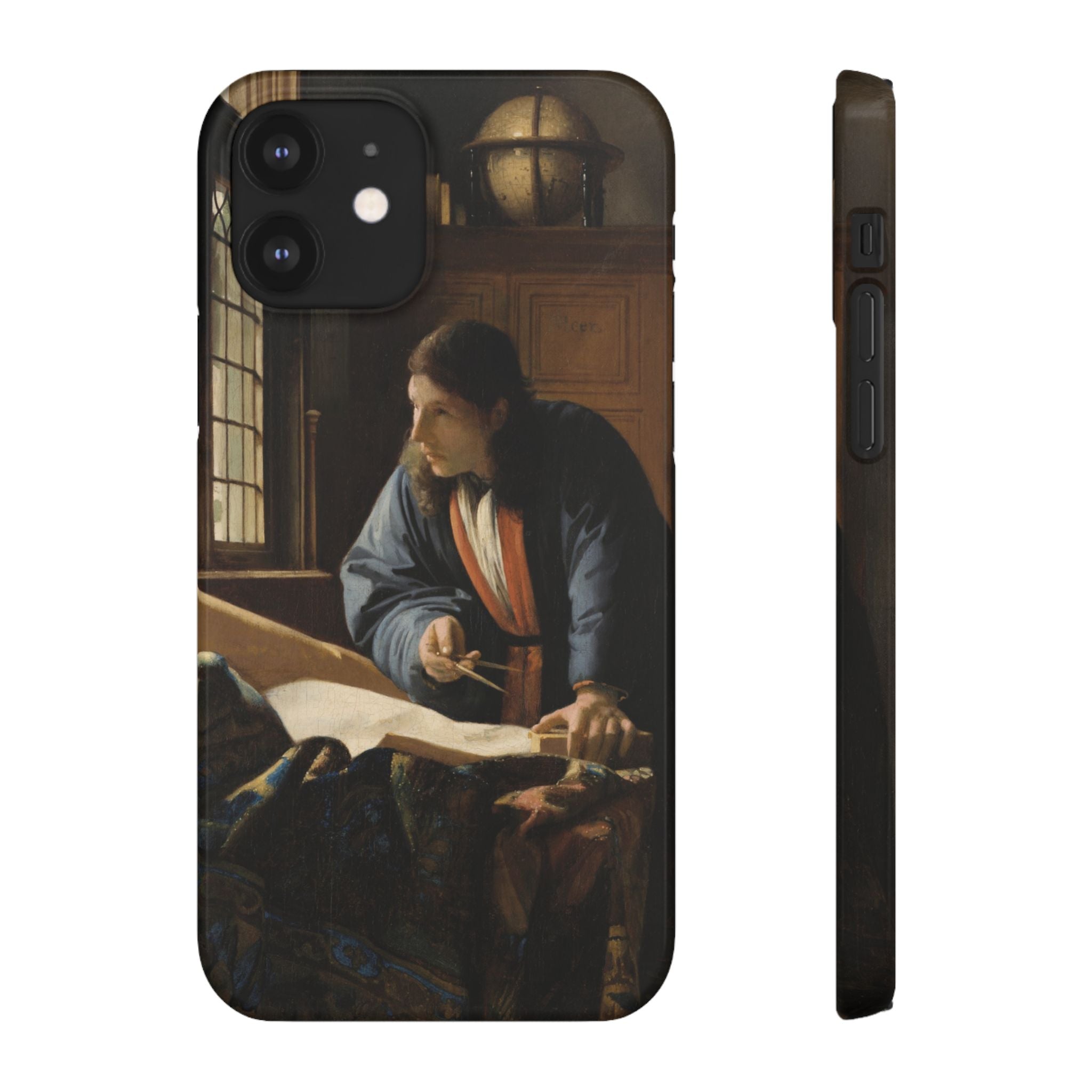 The Geographer by Johannes Vermeer - iPhone Slim Case