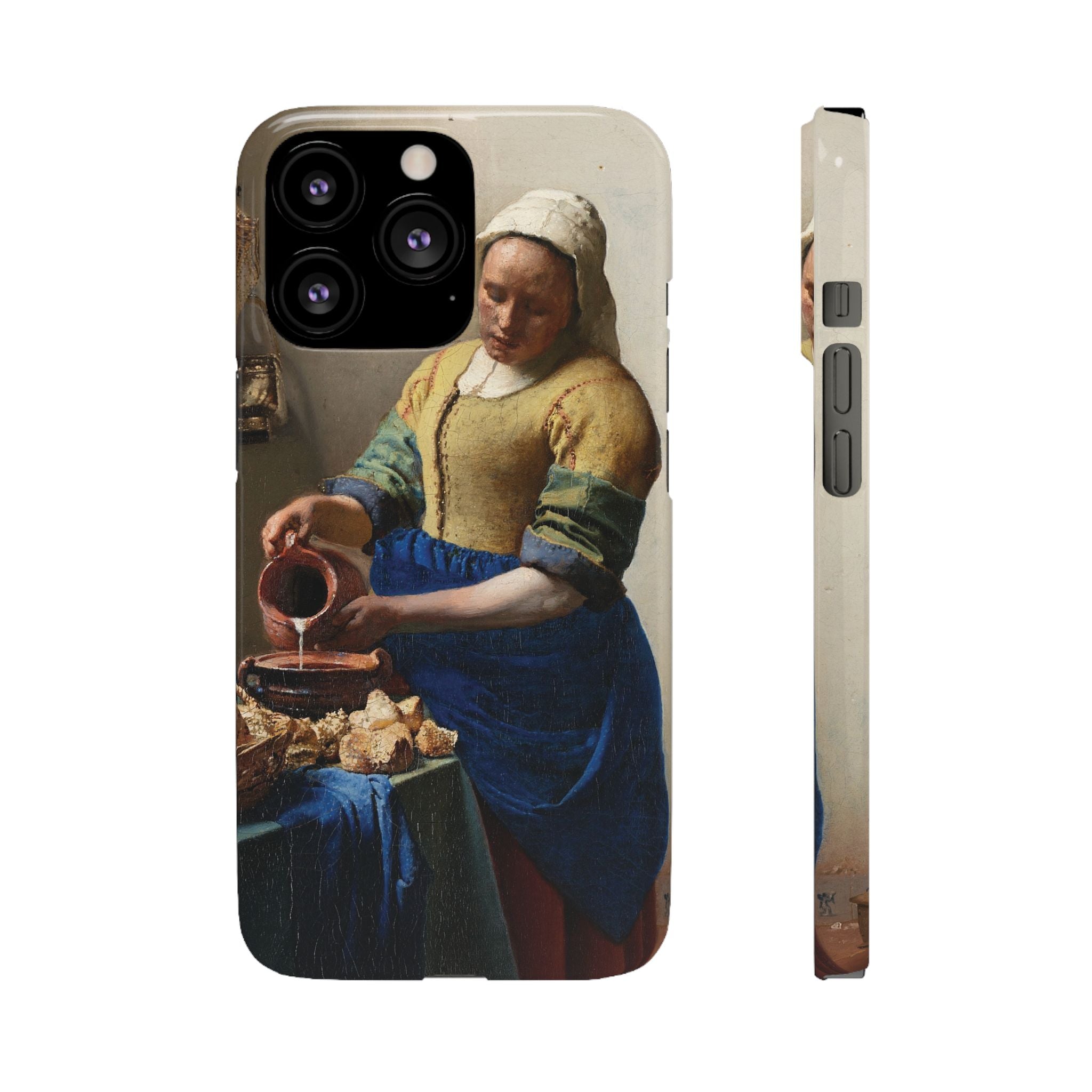 The Milkmaid by Johannes Vermeer - iPhone Slim Case