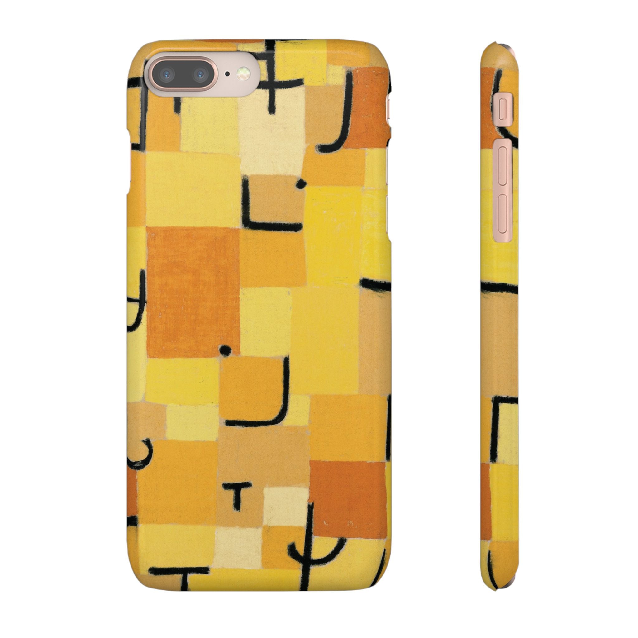 Signs in Yellow by Paul Klee - iPhone Slim Case