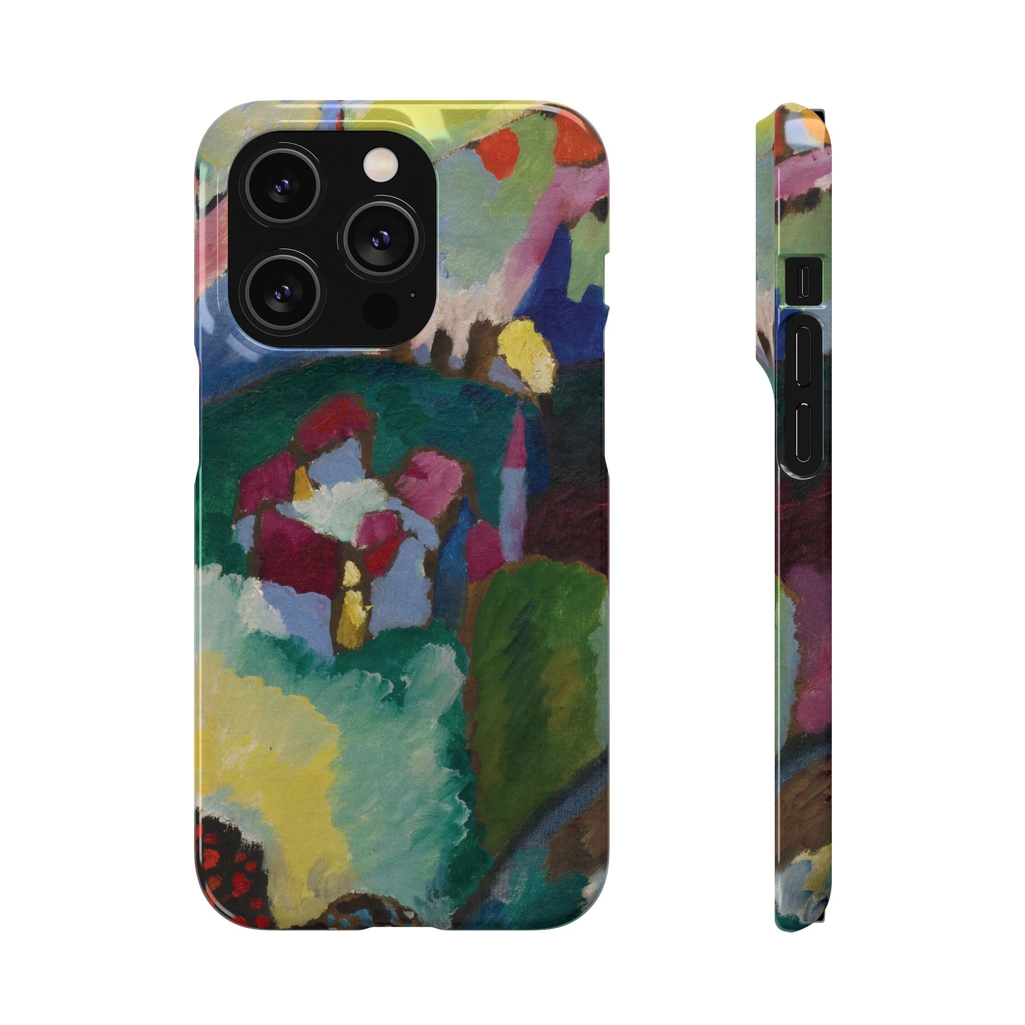 Landscape with Factory Chimney by Vasily Kandinsky - iPhone Slim Case