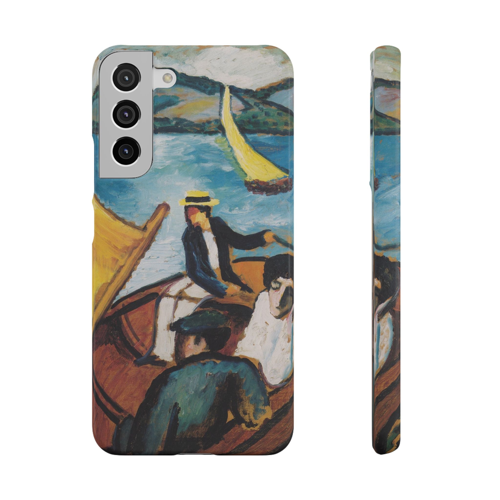 Sailing Boat on the Tegernsee by August Macke - Samsung Slim Case