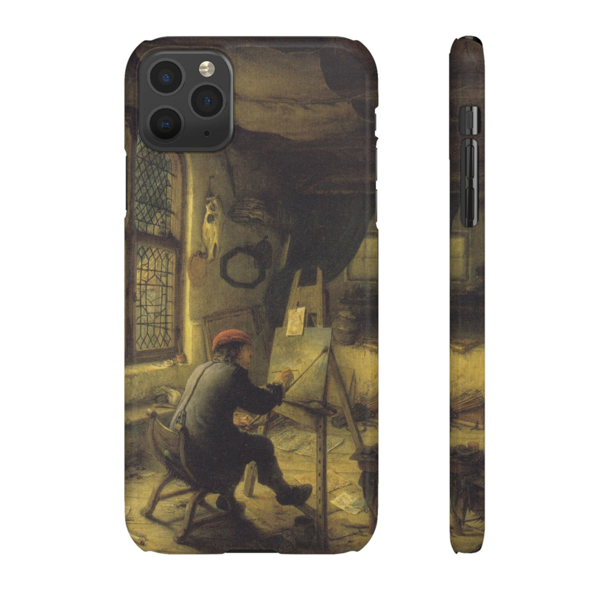 The Painter in His Workshop by Adriaen van Ostade - iPhone Slim Case
