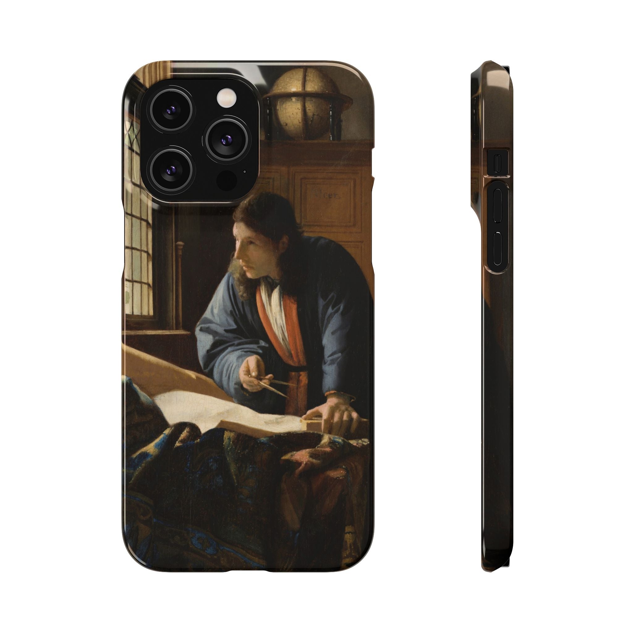 The Geographer by Johannes Vermeer - iPhone Slim Case