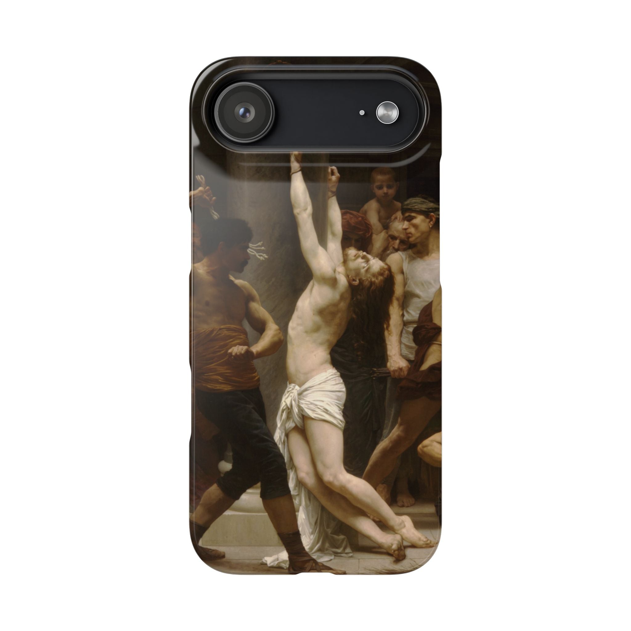The Flagellation of Our Lord Jesus Christ by William-Adolphe Bouguereau - iPhone Slim Case