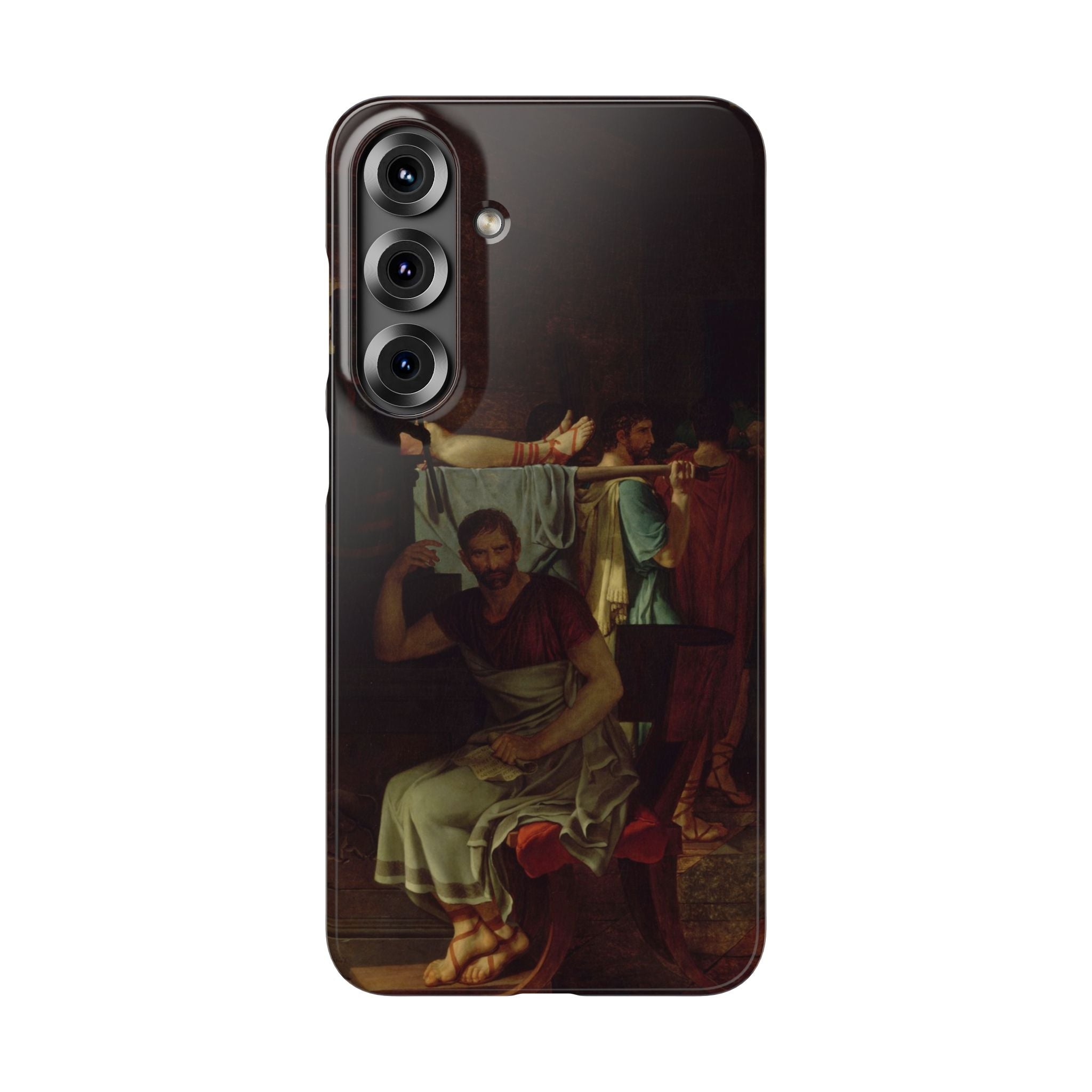 The Lictors Bring to Brutus the Bodies of His Sons I by Jacques-Louis David - Samsung Slim Case