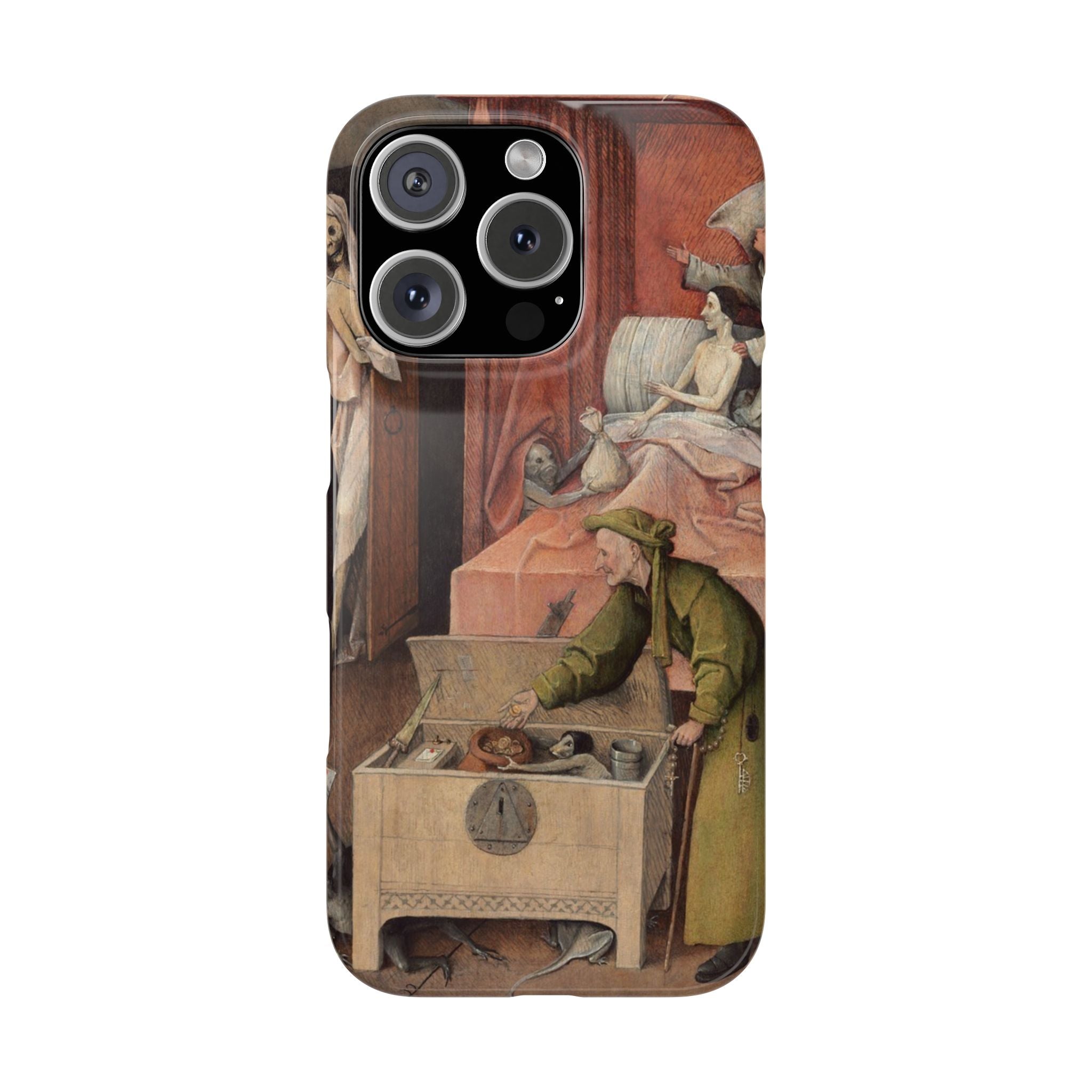 The Death of the Miser by Hieronymus Bosch - iPhone Slim Case