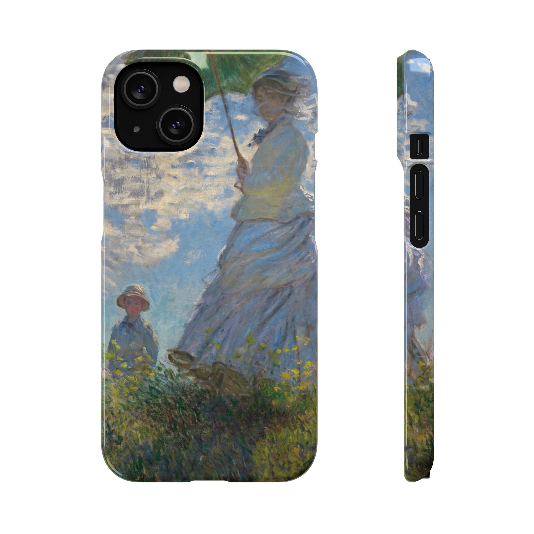Madame Monet and Her Son by Claude Monet - iPhone Slim Case