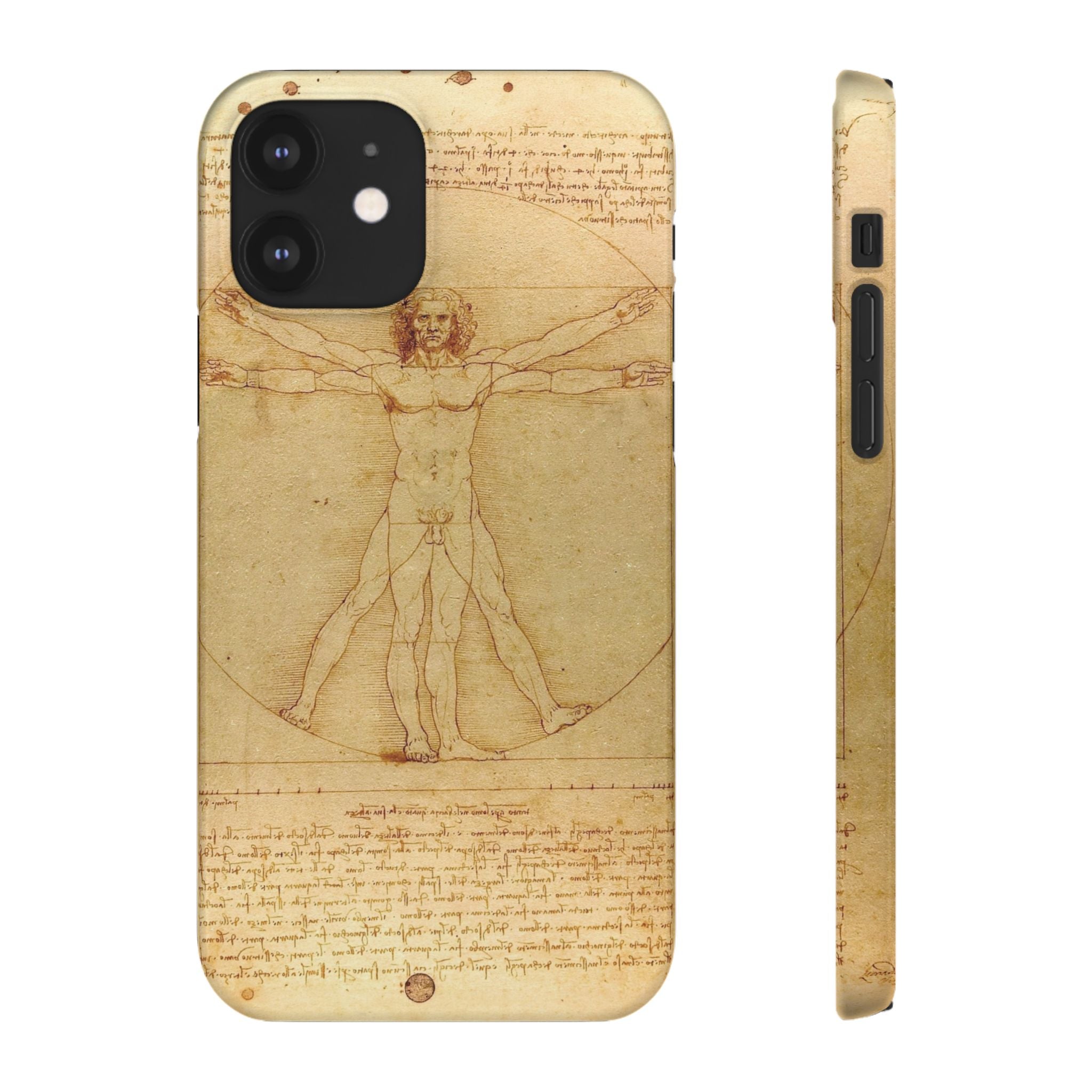 The Vitruvian Man by Leonardo da Vinci - iPhone Slim Case