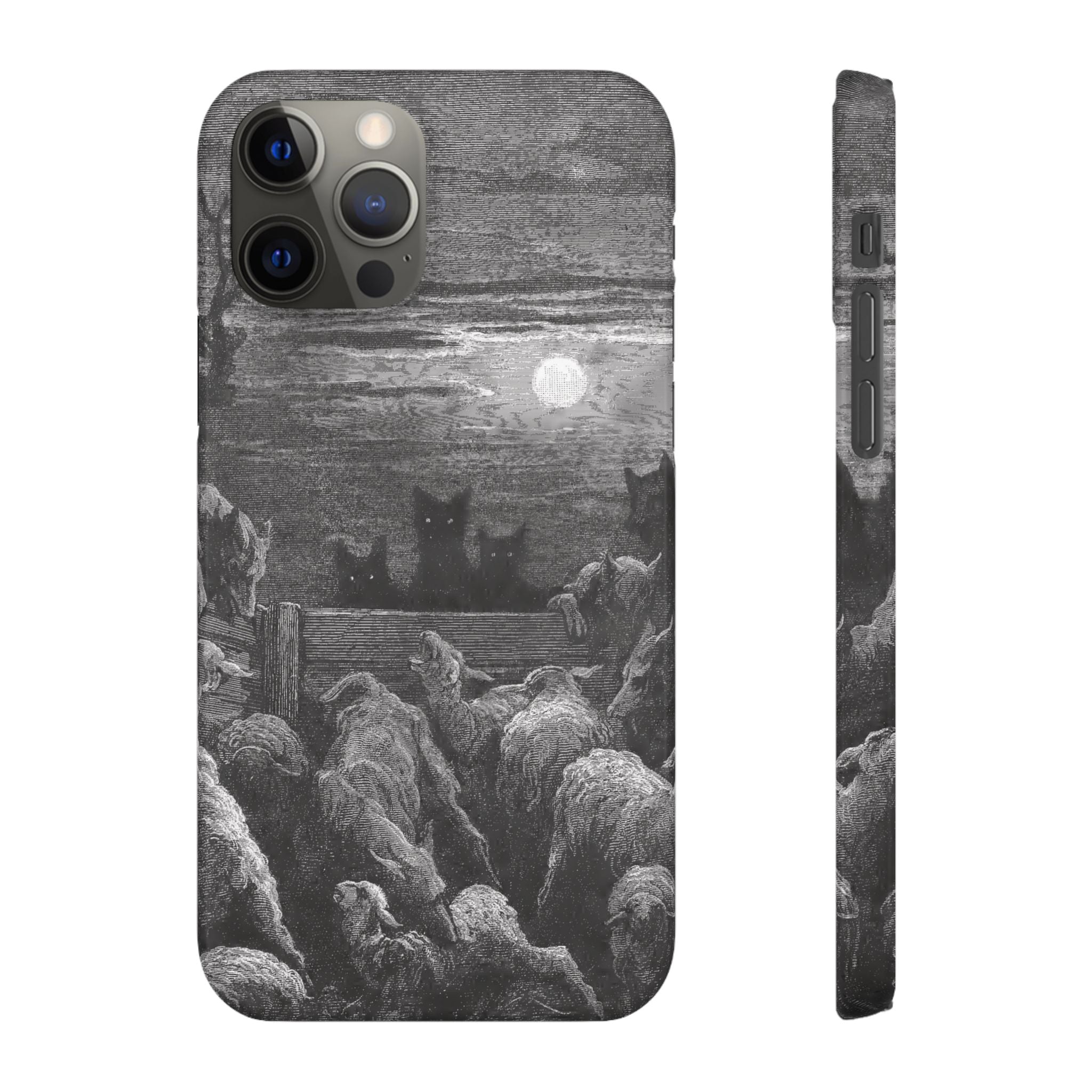 The Wolves and The Sheep by Gustave Dore - iPhone Slim Case
