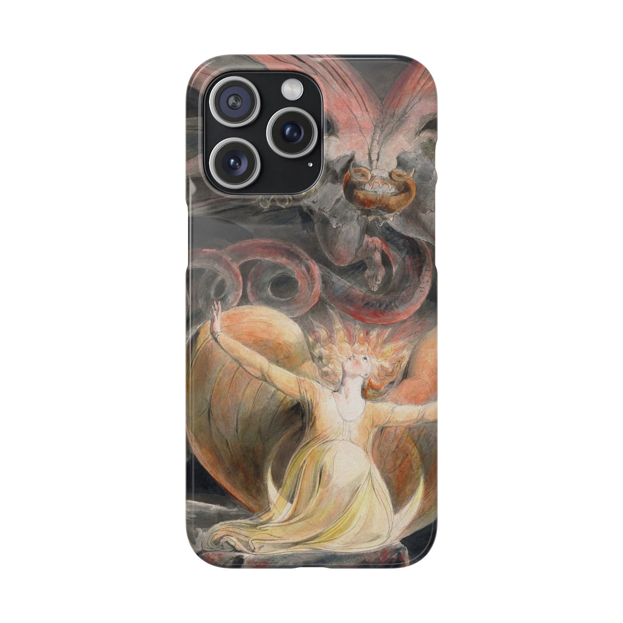 The Great Red Dragon and the Woman Clothed with the Sun by William Blake - iPhone Slim Case