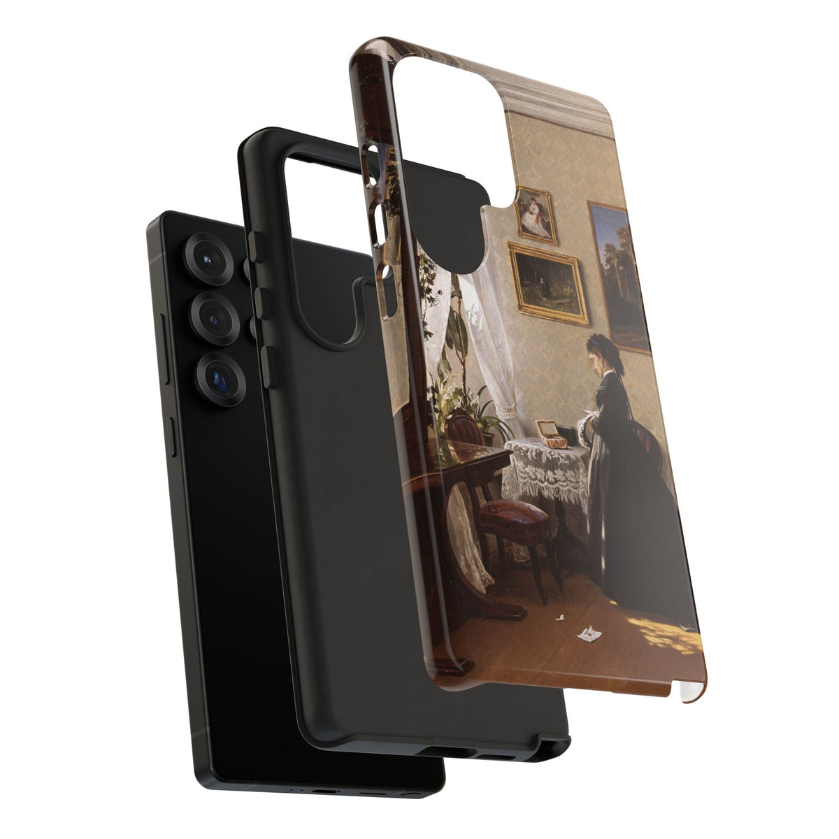 In front of the mirror by Ivan Ivanovich Shishkin - Samsung Tough Case