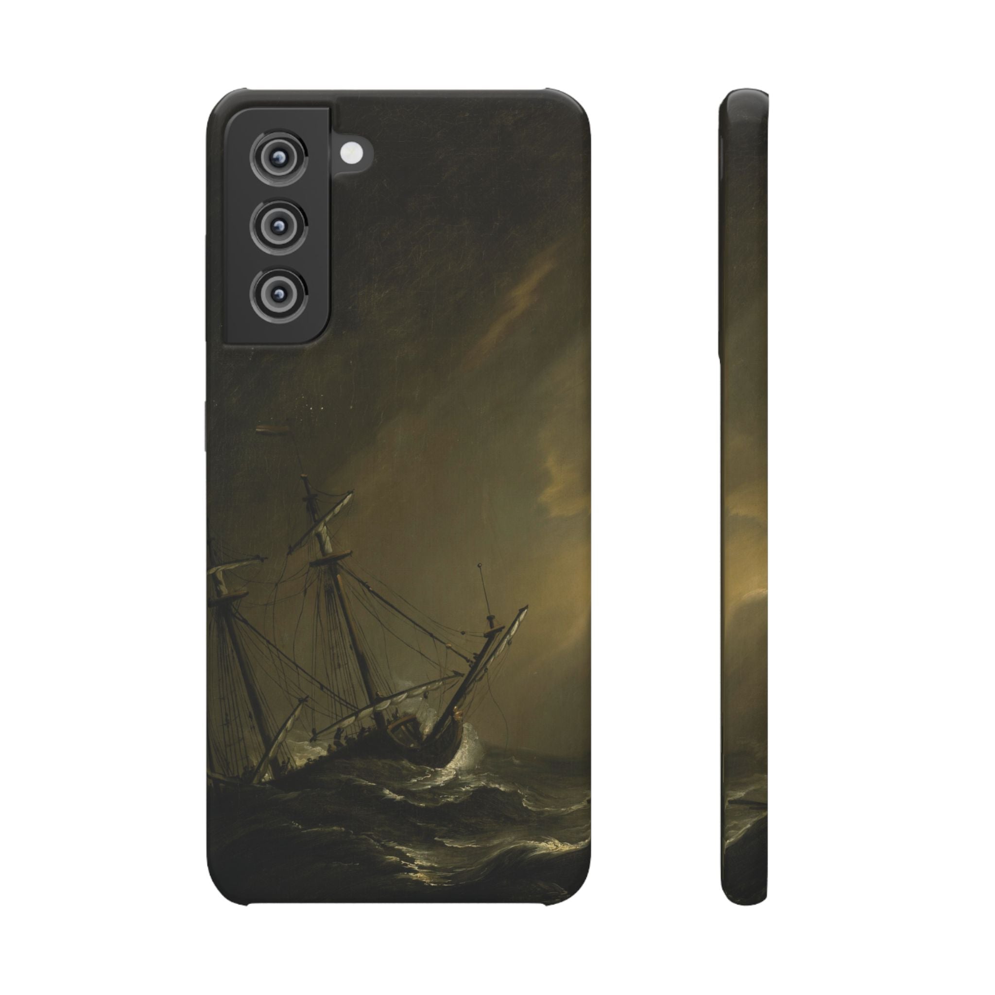 A Small Dutch Ship Riding out a Storm by Willem van de Velde - Samsung Slim Case