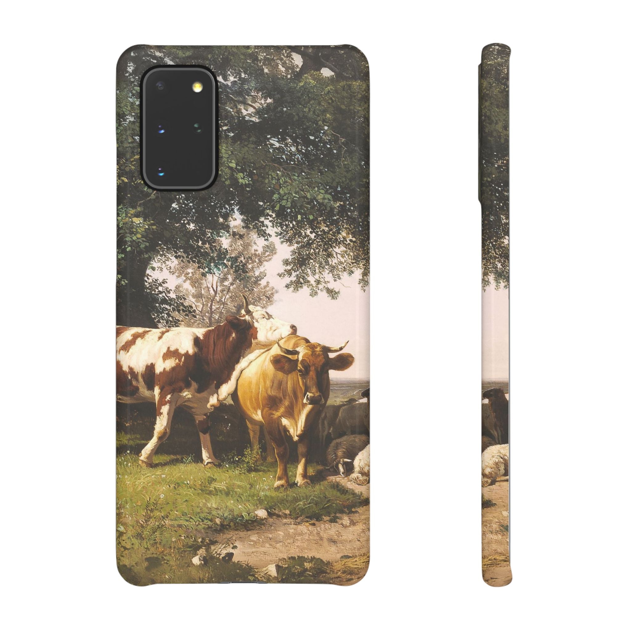 Herd under Trees by Ivan Ivanovich Shishkin - Samsung Slim Case