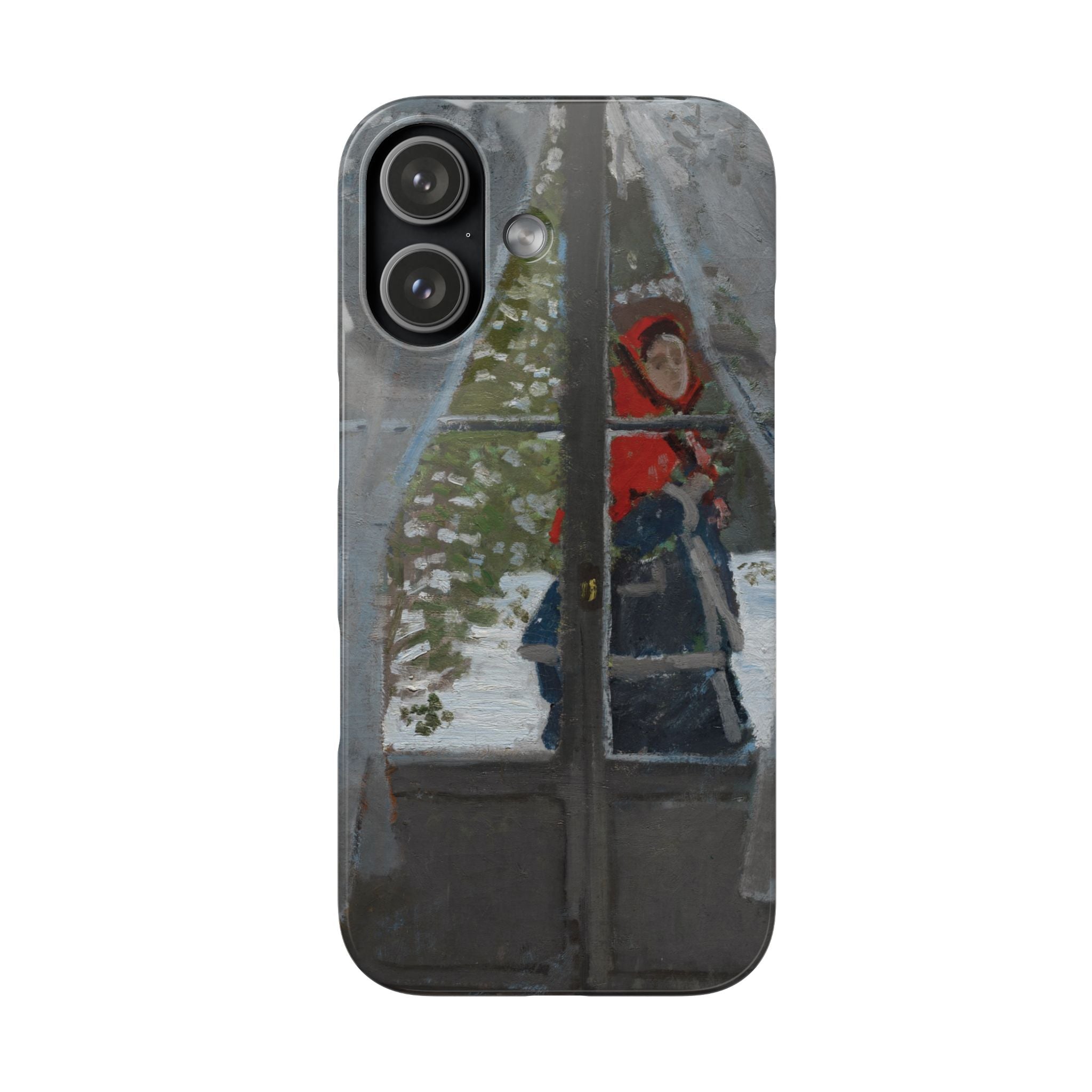 Le mouchoir rouge by Claude Monet - iPhone Slim Case
