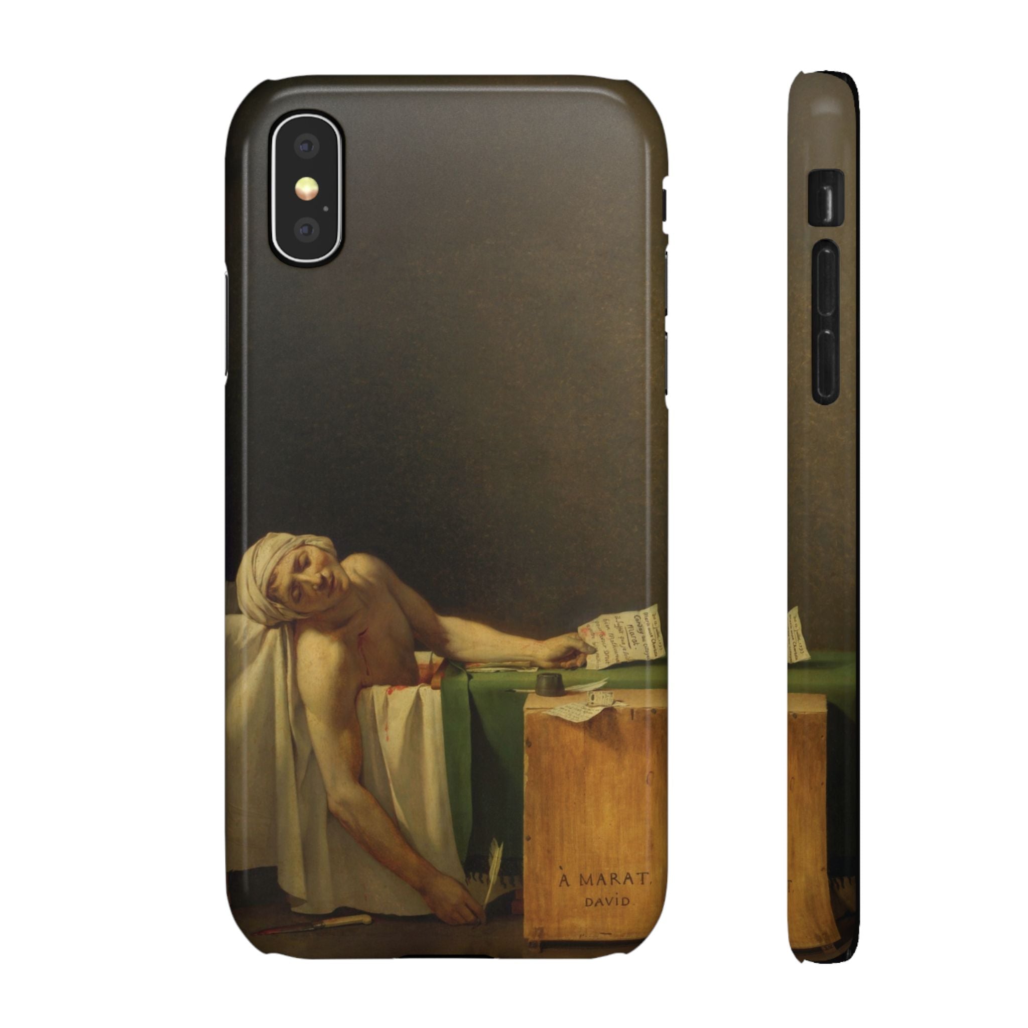 The Death of Marat by Jacques-Louis David - iPhone Slim Case