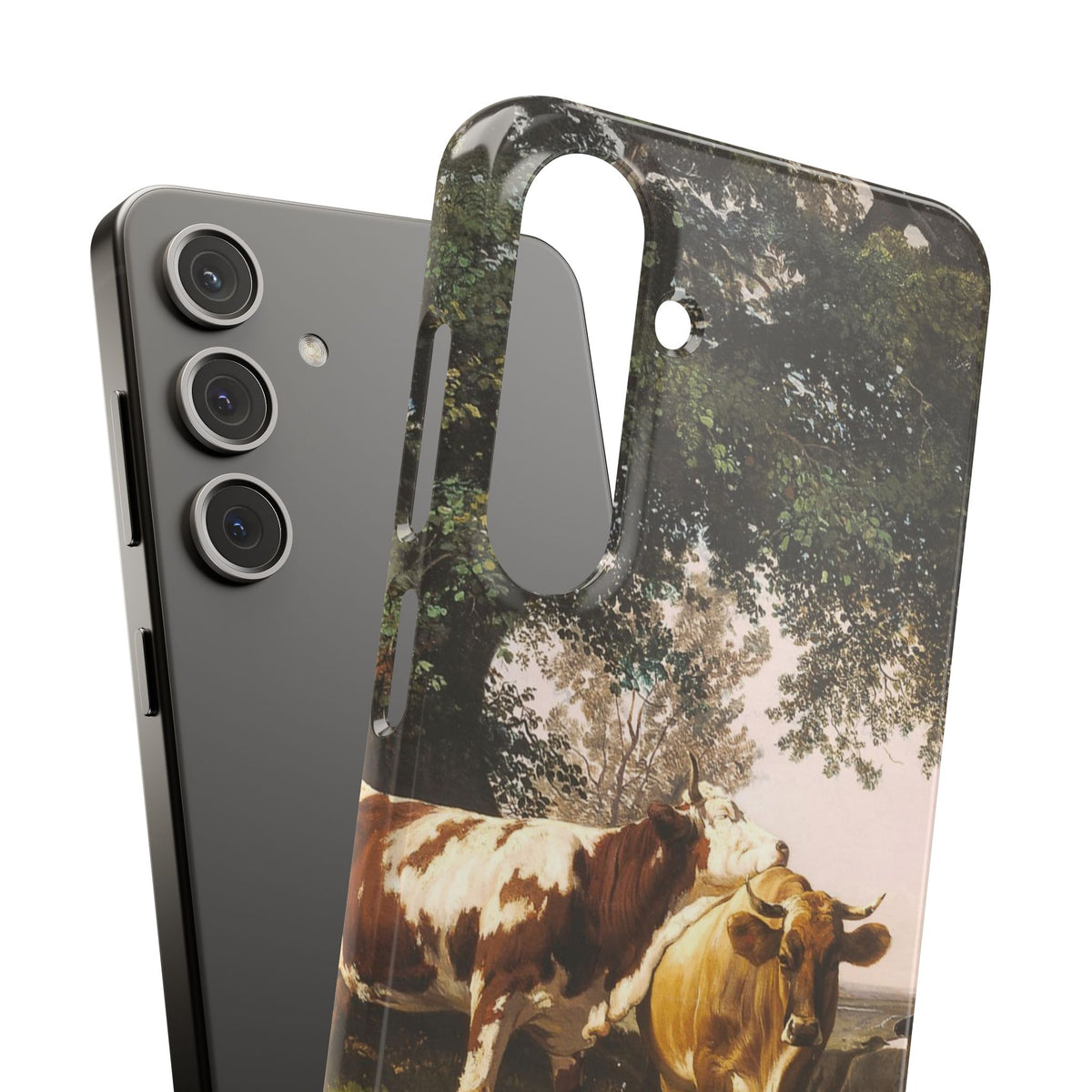 Herd under Trees by Ivan Ivanovich Shishkin - Samsung Slim Case